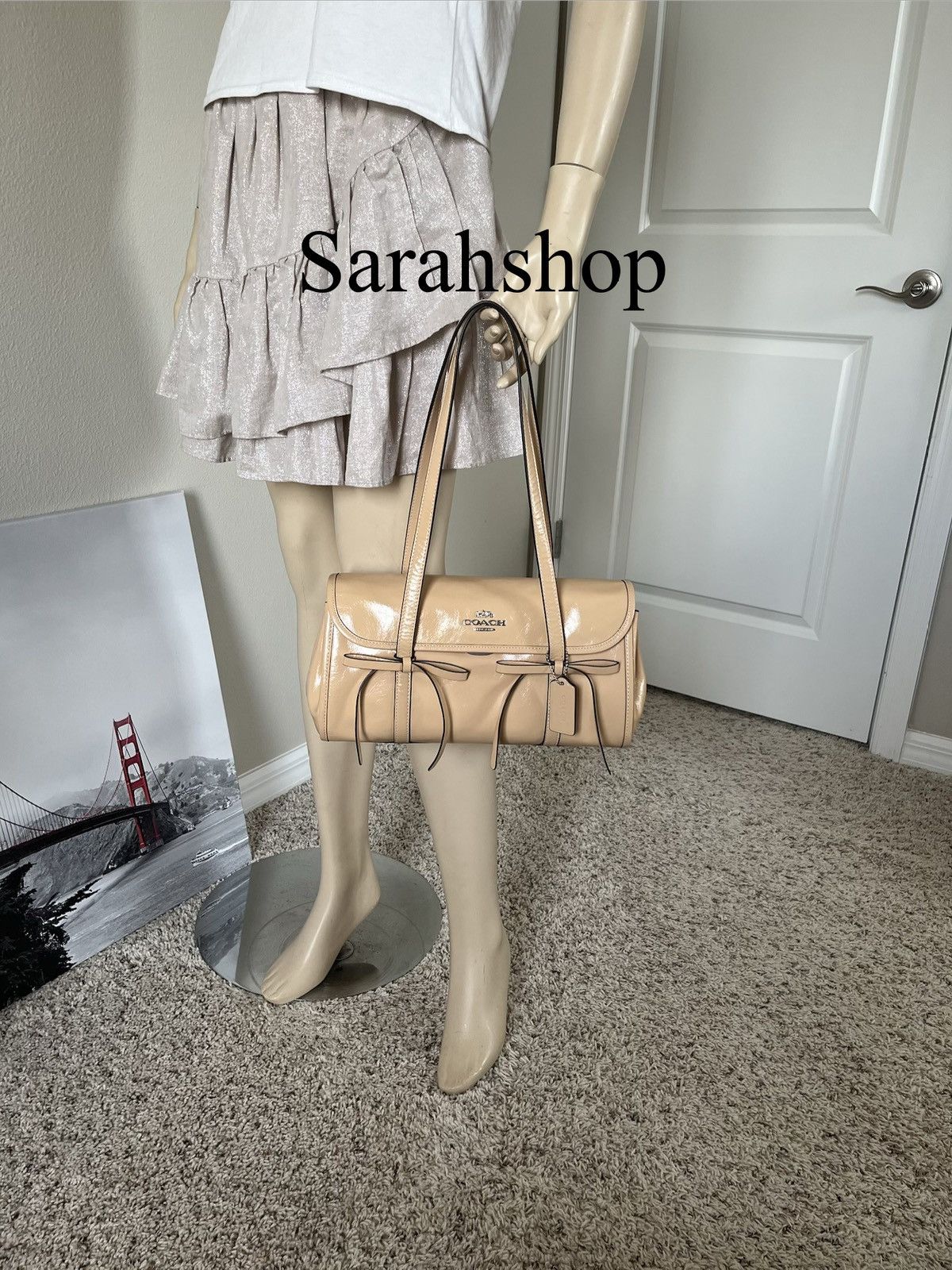 Coach Coach Bridget Flap Shoulder Bag With Bows Size ONE SIZE - 7 Thumbnail