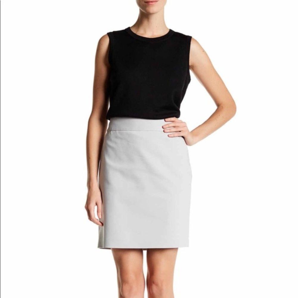 Other New Amanda & Chelsea Split Back Light Grey Pencil Skirt Siz Size 34" / US 12 / IT 48 - 1 Thumbnail