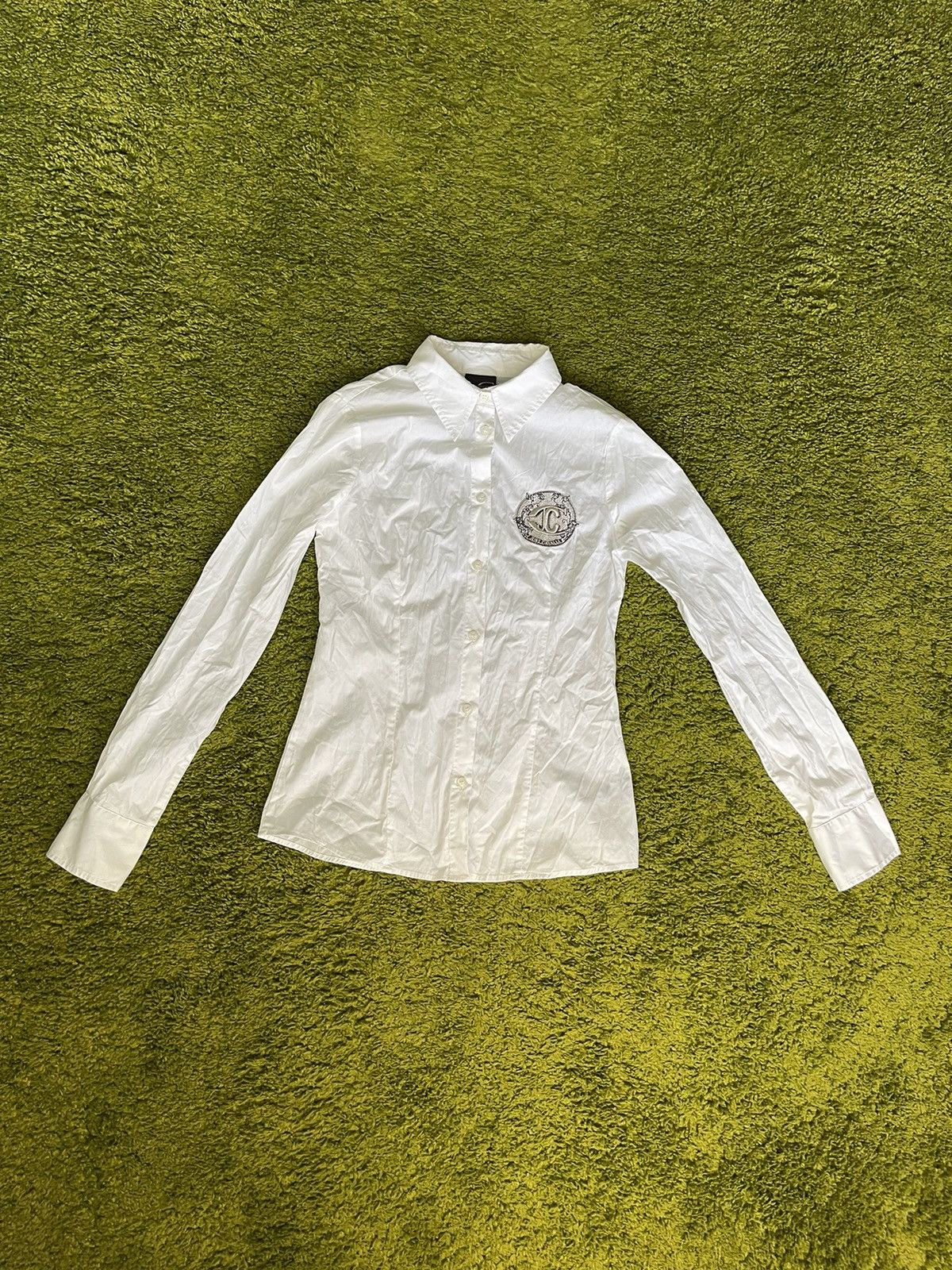 Just Cavalli × Roberto Cavalli Just Cavalli patch logo shirt blouse Size S / US 4 / IT 40 - 1 Thumbnail