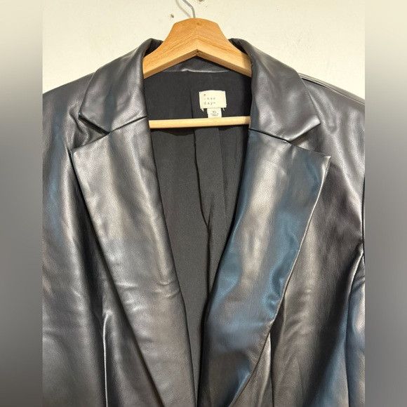 Other A New Day Black Faux Leather Blazer Women’s Size XL Size XL / US 12-14 / IT 48-50 - 6 Thumbnail