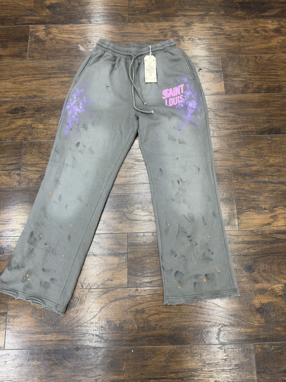 Designer Saint Louis Sweat Pants Size US 30 / EU 46 - 4 Thumbnail