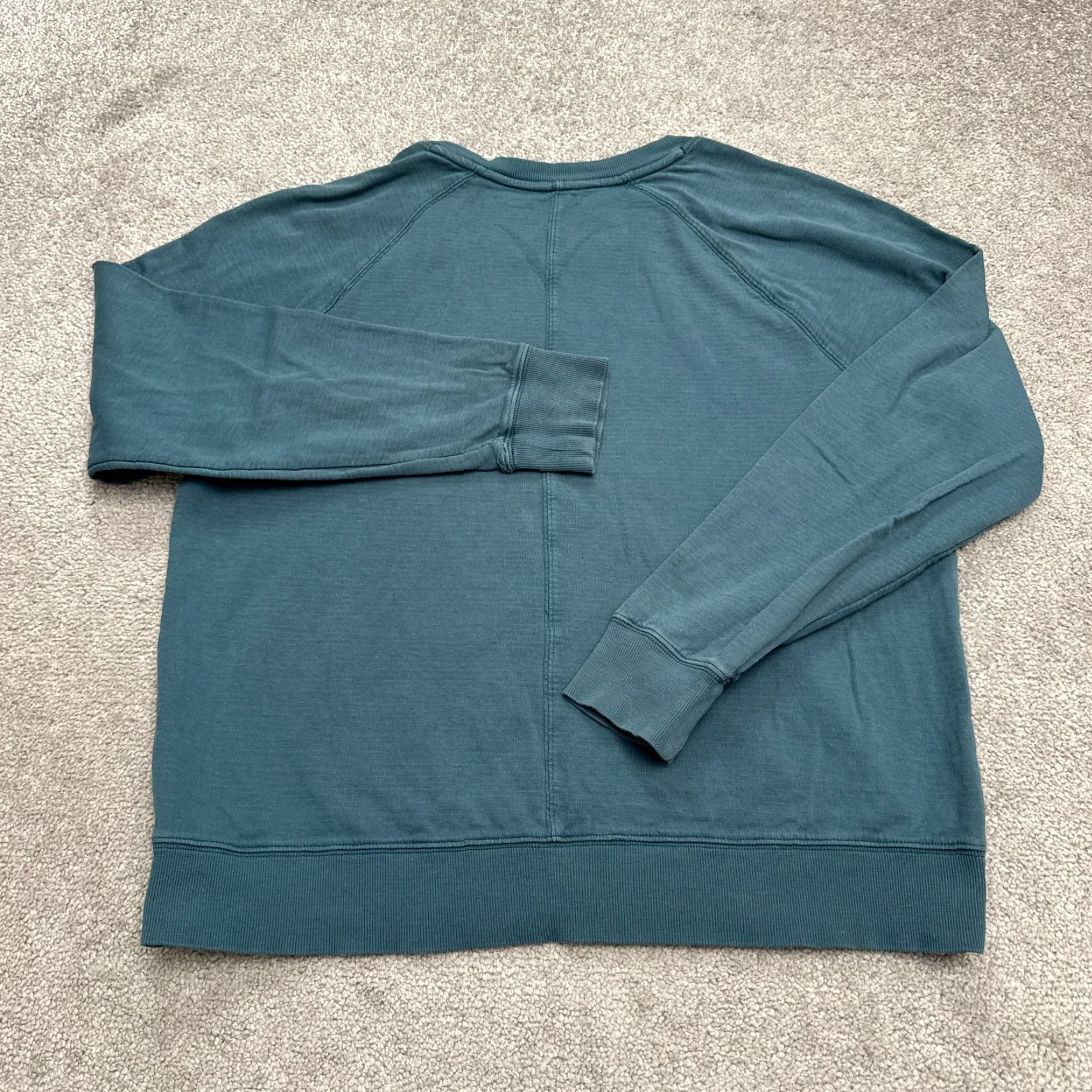Athleta Athleta Mindset Slub Cotton Pullover Sweatshirt Womens Large Blue Raglan Sleeve Shirt Clothing Womens Large Blue Raglan Sweatshirt Size L / US 10 / IT 46 - 2 Thumbnail