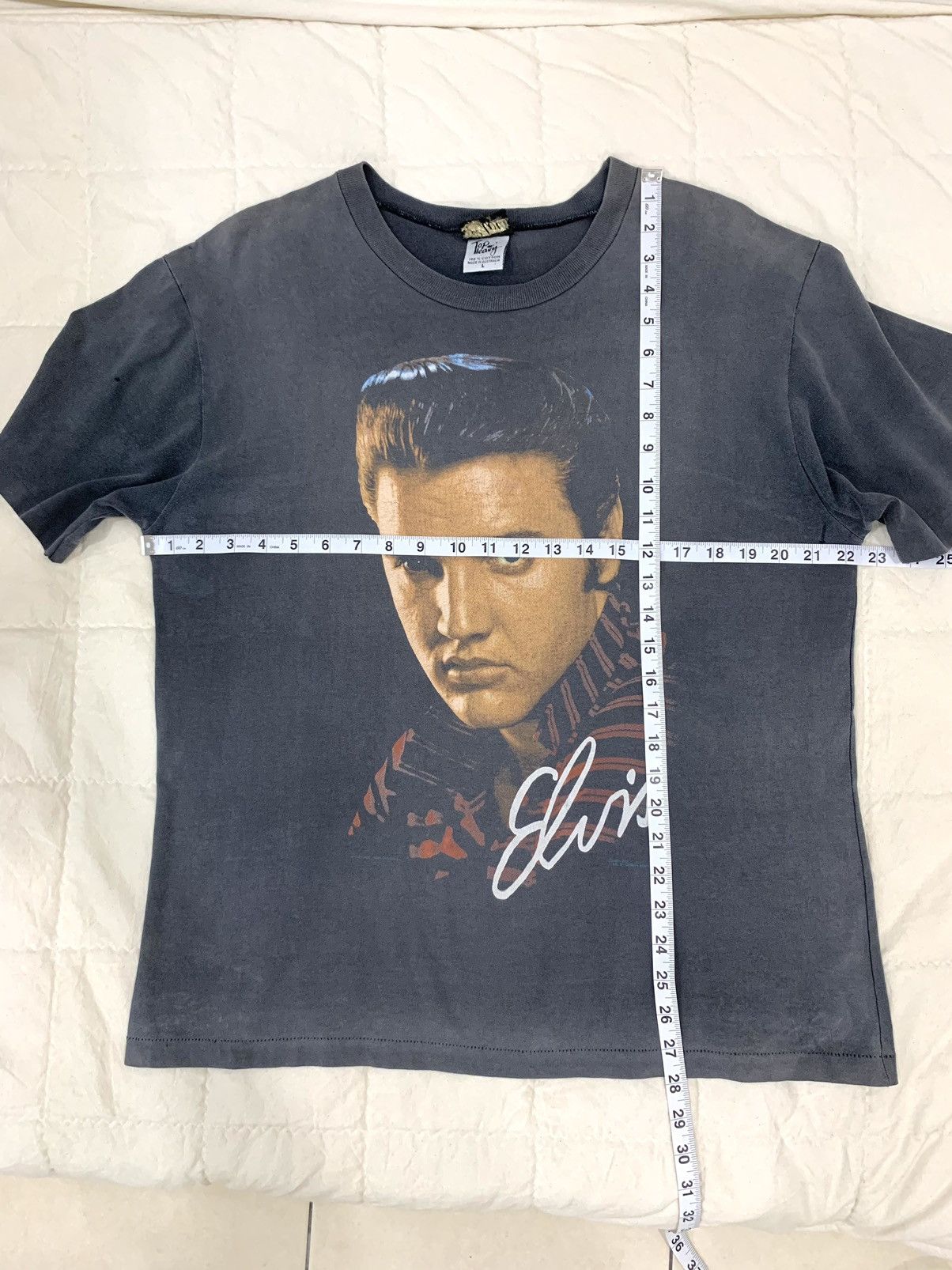 Band Tees Vintage 90s Elvis Presley Distressed Shirt Size US L / EU 52-54 / 3 - 24 Thumbnail