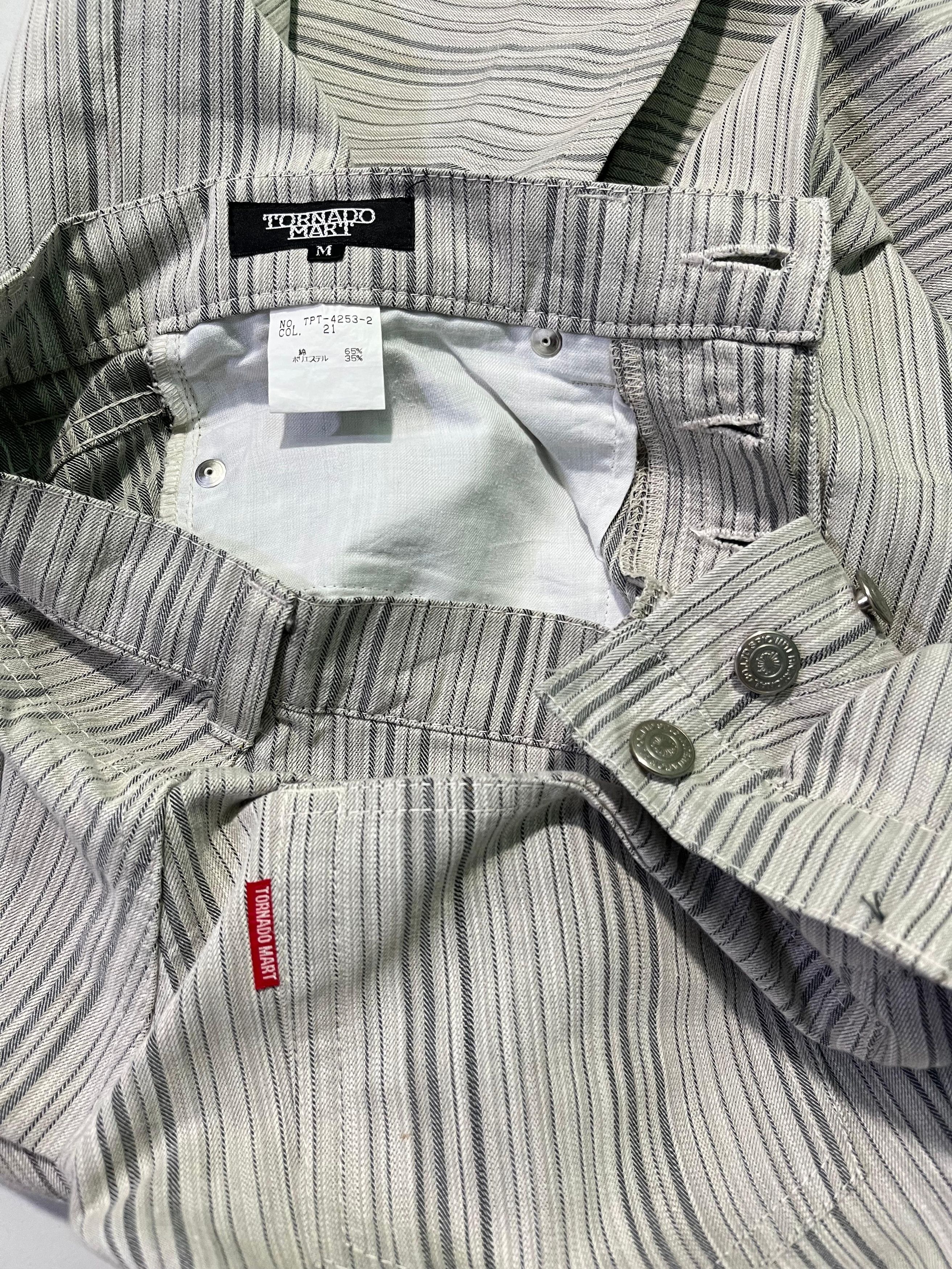 Tornado Mart Tornado Mart Flare Stripes Denim Size US 30 / EU 46 - 6 Thumbnail