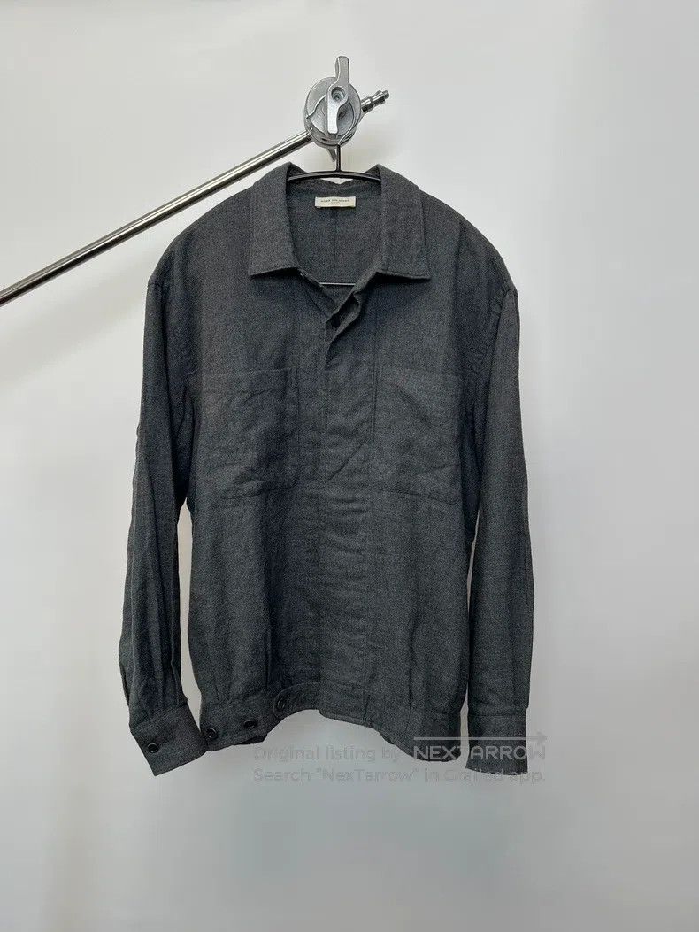 Dries Van Noten DRIES VAN NOTEN Grayish Blue Tailored Shirt Size US S / EU 44-46 / 1 - 1 Thumbnail