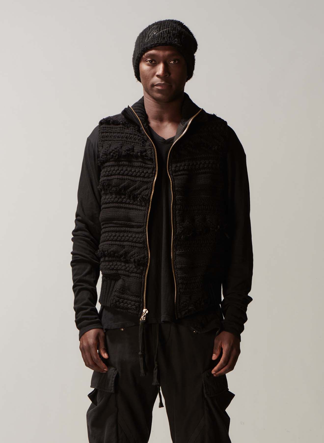 Greg Lauren Greg Lauren Black Fisherman Vest Size US L / EU 52-54 / 3 - 3 Thumbnail