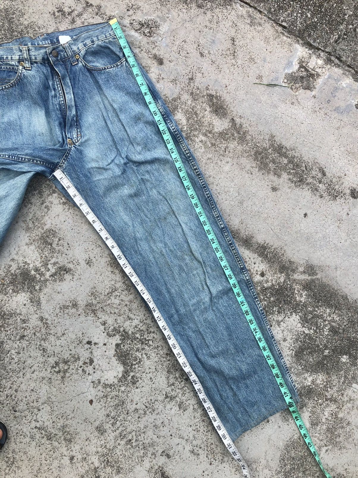 Hypebeast BAGGY⚡️⚡️VINTAGE TREVOR BUCKLE BACK DENIM Size US 29 - 10 Thumbnail