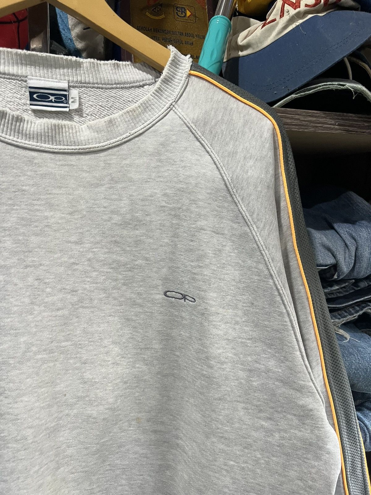 Ocean Pacific 🔥Distressed Ocean Pacific Side Stripe Sweatshirt Size US M / EU 48-50 / 2 - 7 Thumbnail