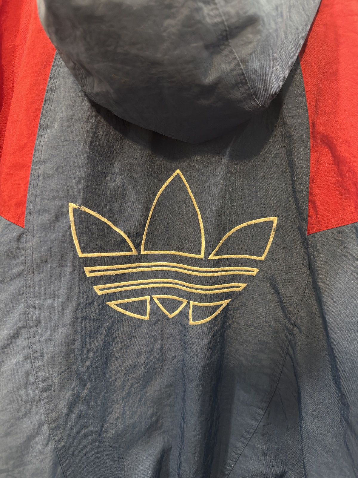 Adidas 1990s Adidas color-block hooded windbreaker jacket Size US XL / EU 56 / 4 - 3 Thumbnail