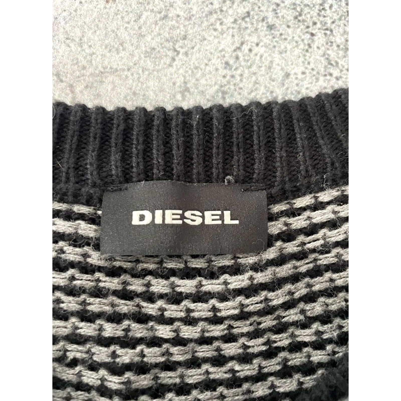 Diesel Diesel Sweater Mens Size XL Black Cotton Pullover Crew Neck Long Sleeve Size US XL / EU 56 / 4 - 3 Thumbnail