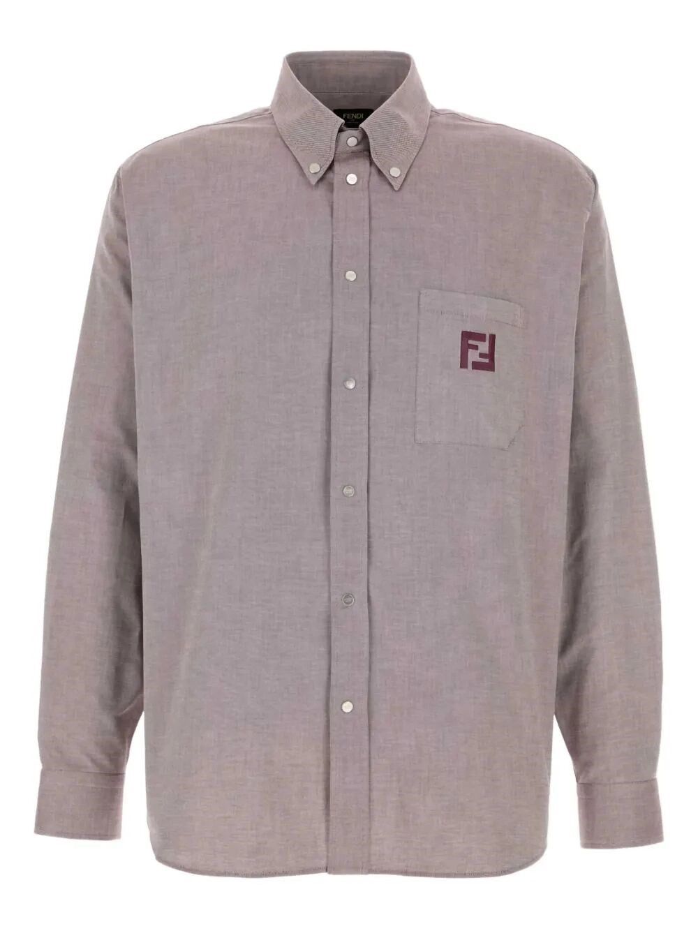 Fendi Shirt With `FF` Embroidery Size US L / EU 52-54 / 3 - 1 Thumbnail