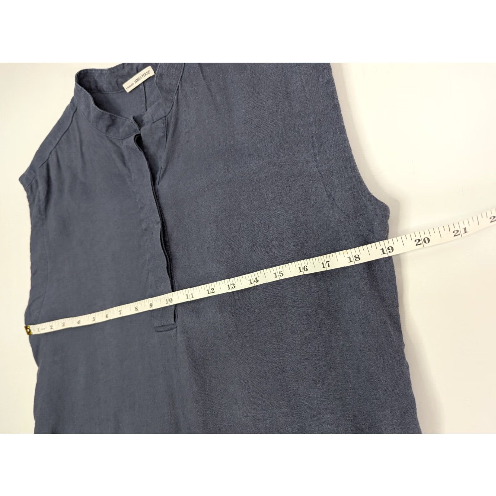 James Perse James Perse Dress Blouson Sleeveless Drawstring Waist Short Blue Women 3 Slate Blue Size XS / US 0-2 / IT 36-38 - 4 Thumbnail