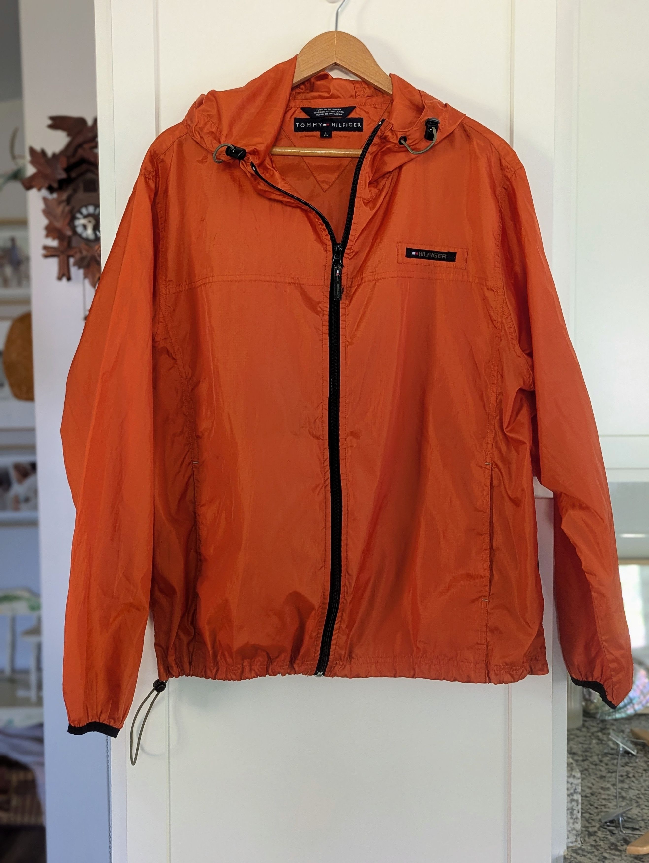 Tommy Hilfiger Tommy Hilfiger Orange Y2K Windbreaker Jacket Large Vintage Size US L / EU 52-54 / 3 - 1 Thumbnail