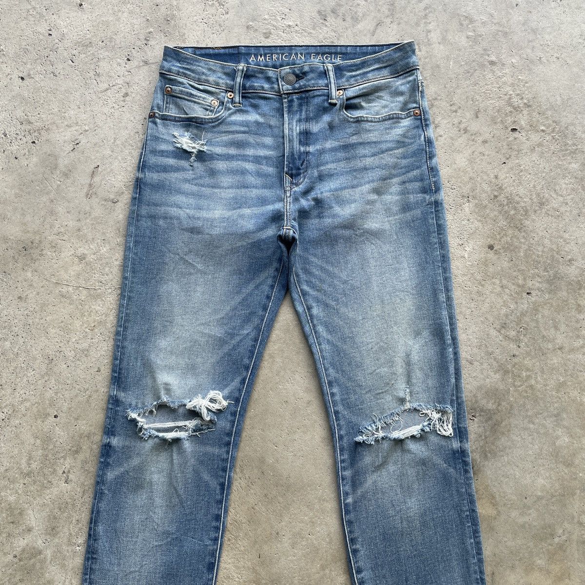 American Eagle Outfitters Vintage American Eagle Jeans Ripped Denim Distressed Pants Size US 31 - 3 Thumbnail