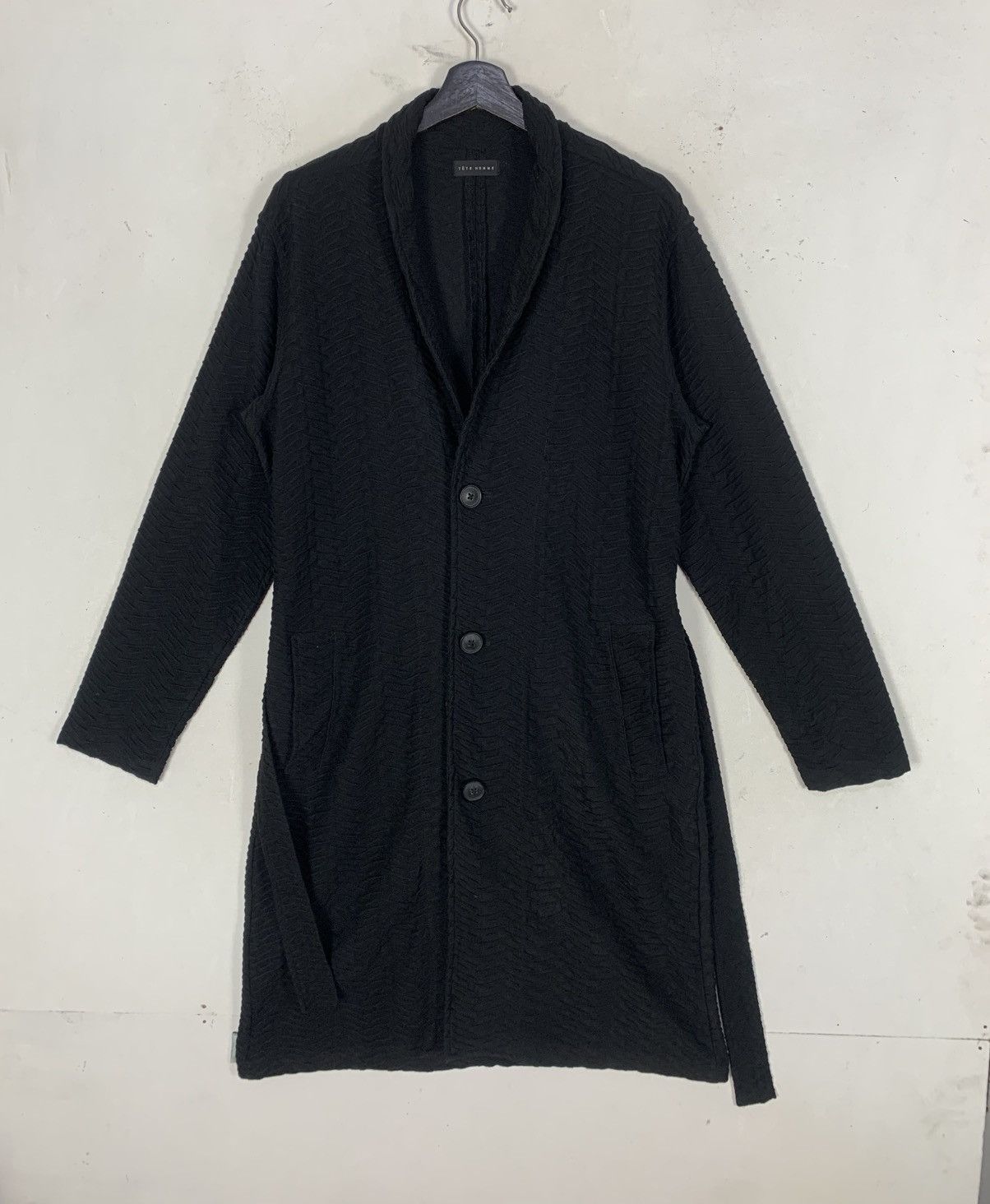 Tete Homme Tete Homme Luxury JapaneseBrand LongKnit Cardigan Long Coat Size M / US 6-8 / IT 42-44 - 1 Thumbnail