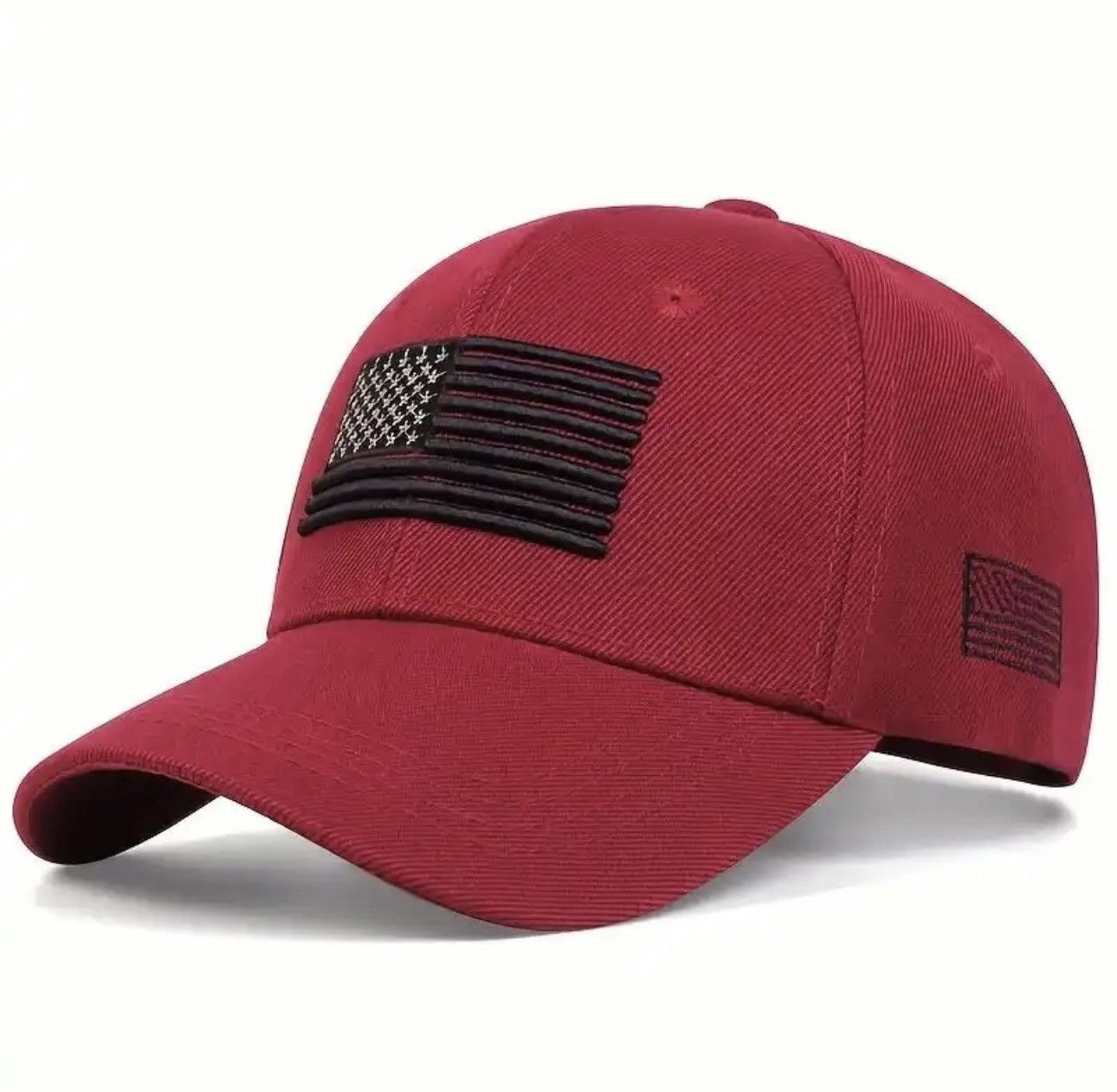 Designer American Flag Side Embroidery Baseball Caps Adjustable Casu Size ONE SIZE - 2 Thumbnail