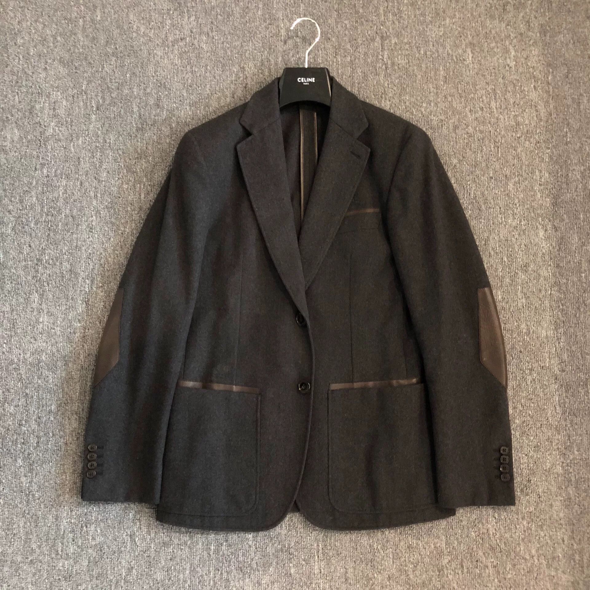 Hermes Hermes Sheepskin Wool Blazer Size US M / EU 48-50 / 2 - 1 Thumbnail