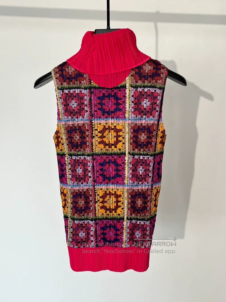 Issey Miyake Issey Miyake Knit-like Turtleneck Top Size L / US 10 / IT 46 - 3 Thumbnail