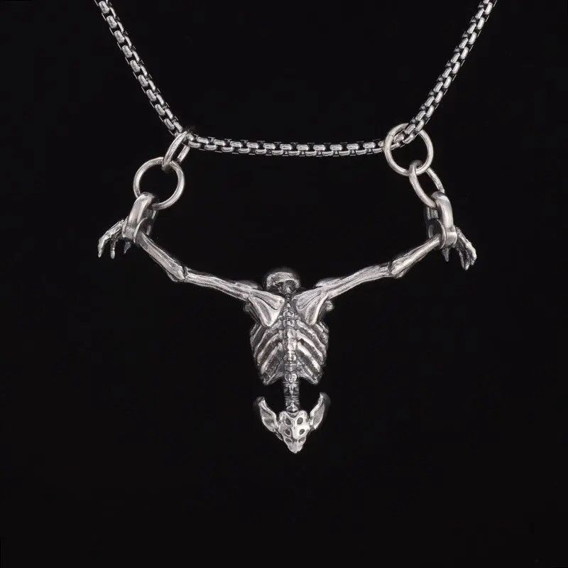 Jewelry Upper Body Skull Pendant Necklaces Size ONE SIZE - 6 Thumbnail