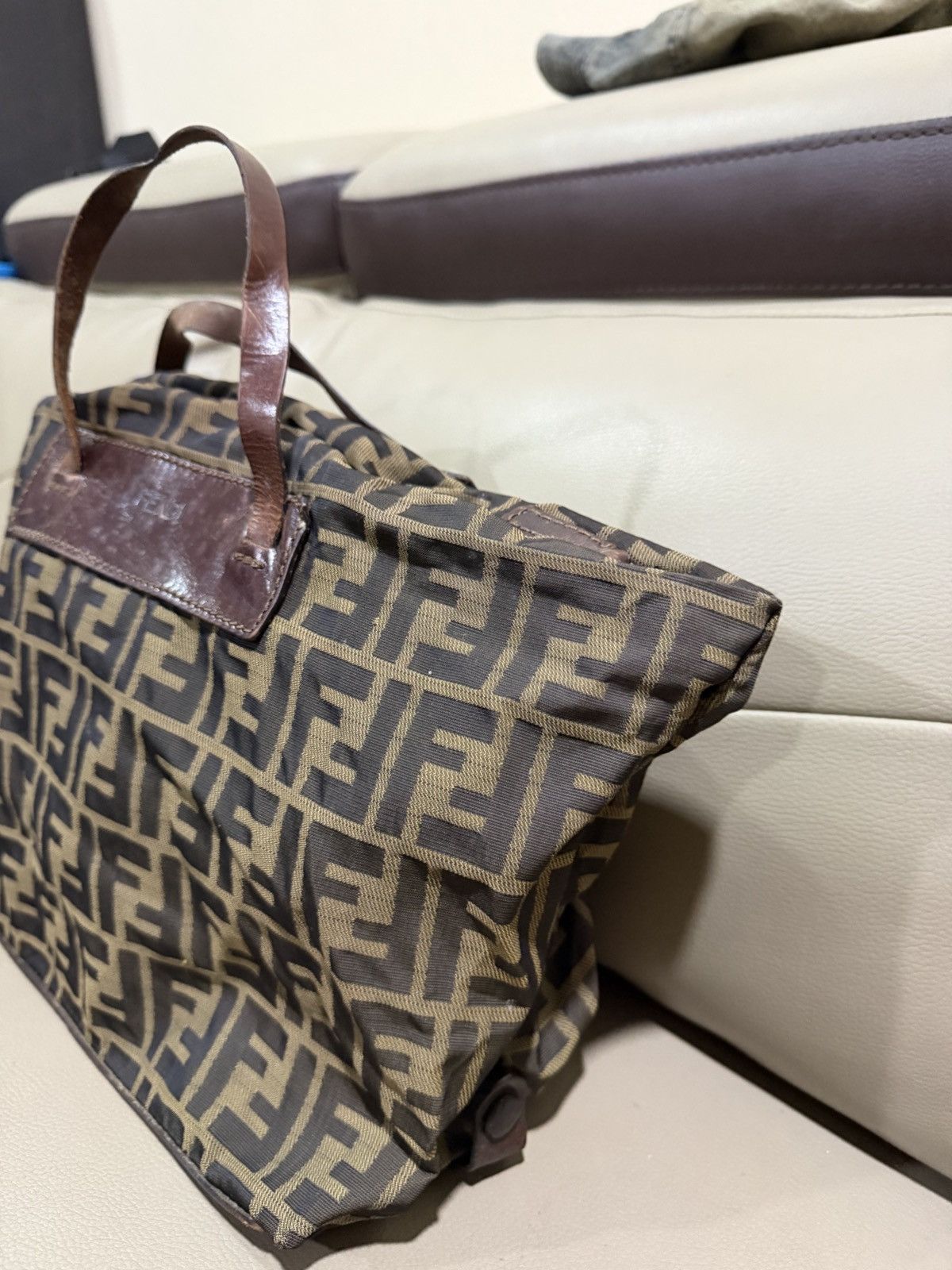Fendi Authentic Fendi Zucca Monogram FF Hand Bag Size ONE SIZE - 8 Thumbnail