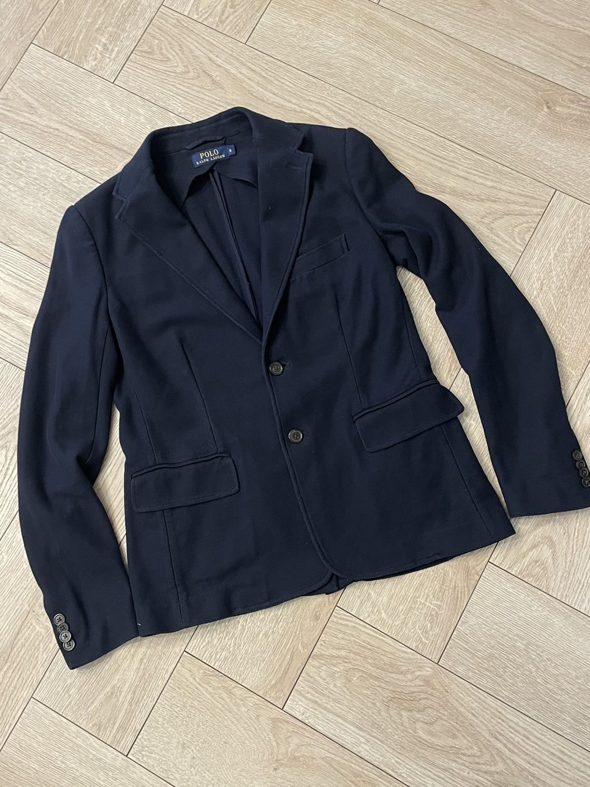 Polo Ralph Lauren Polo Ralph Lauren Soft Stretch Cotton Women's Blazer in Blue Size S / US 4 / IT 40 - 2 Thumbnail