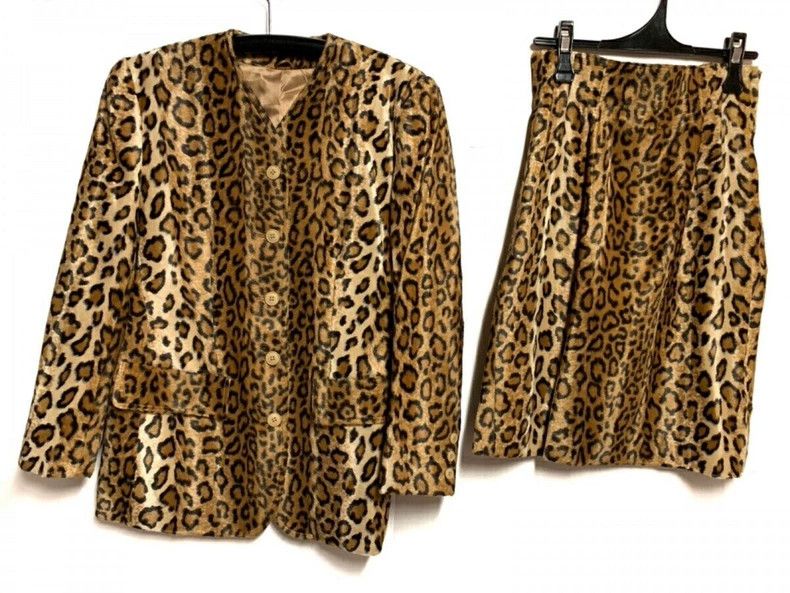 Kenzo KENZO Leopard fur coat and skirt set Size M / US 6-8 / IT 42-44 - 1 Thumbnail
