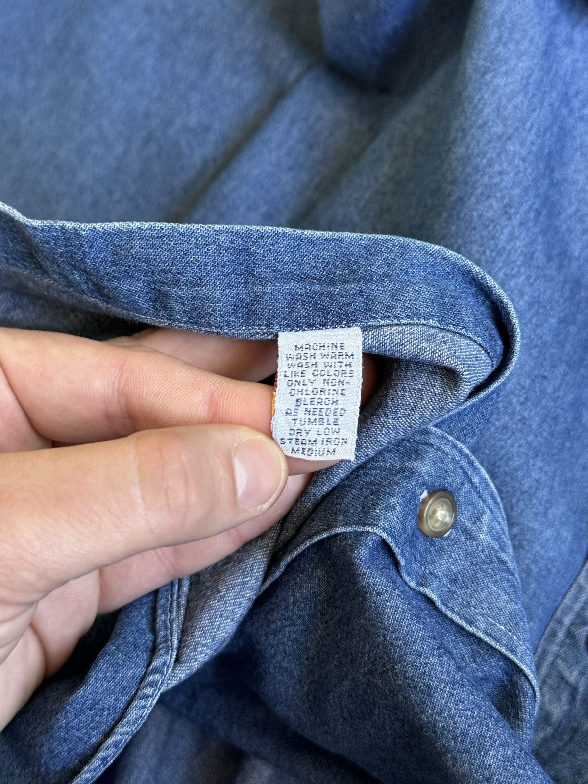 Polo Ralph Lauren Vintage 90s Polo Ralph Lauren Blaire Denim Shirt Button Up Size US XL / EU 56 / 4 - 18 Thumbnail
