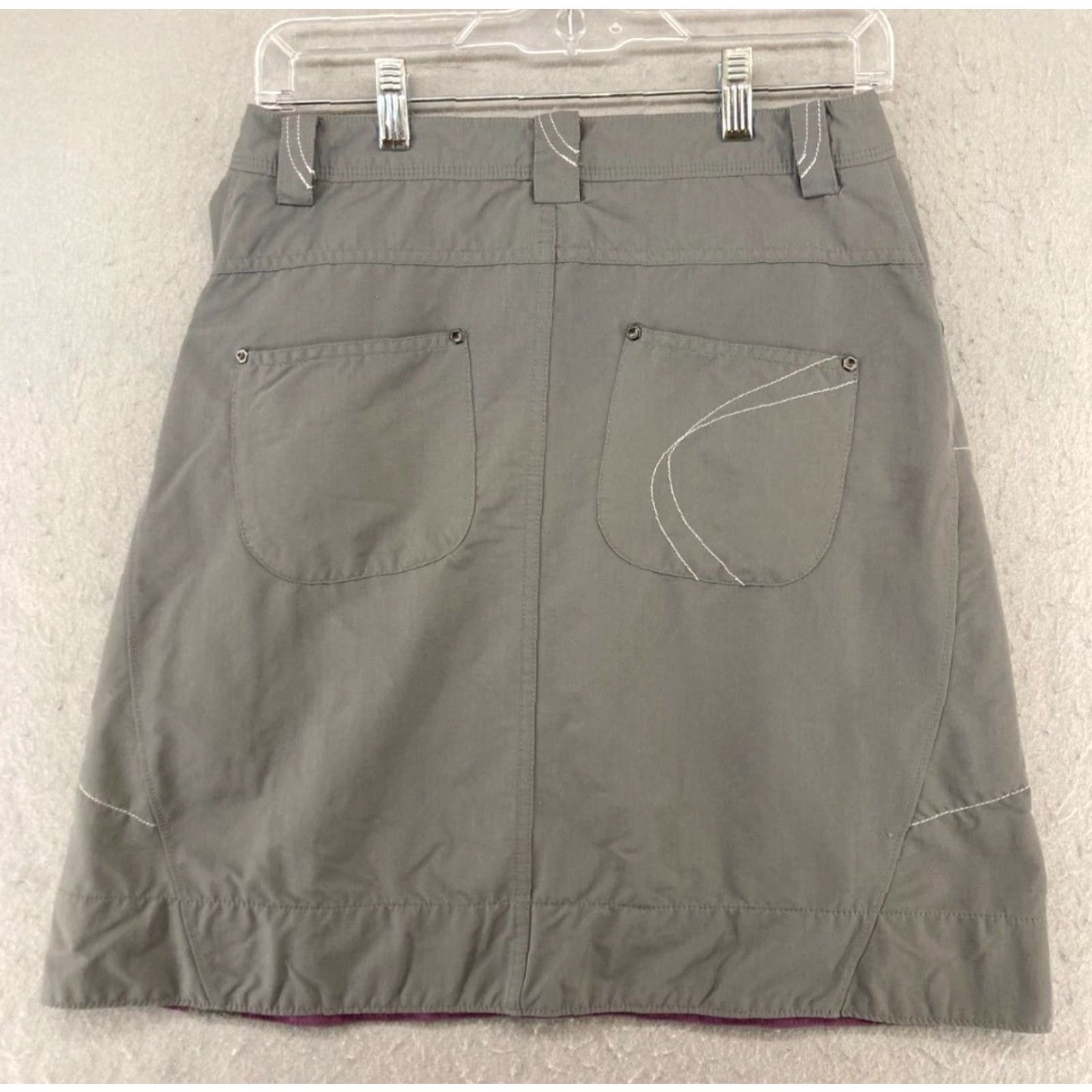 Mountain Hardwear Mountain Hardwear Women's Athletic Skirt 4 Gray Stretch Outdoor Hiking Size 27" / US 4 / IT 40 - 6 Thumbnail