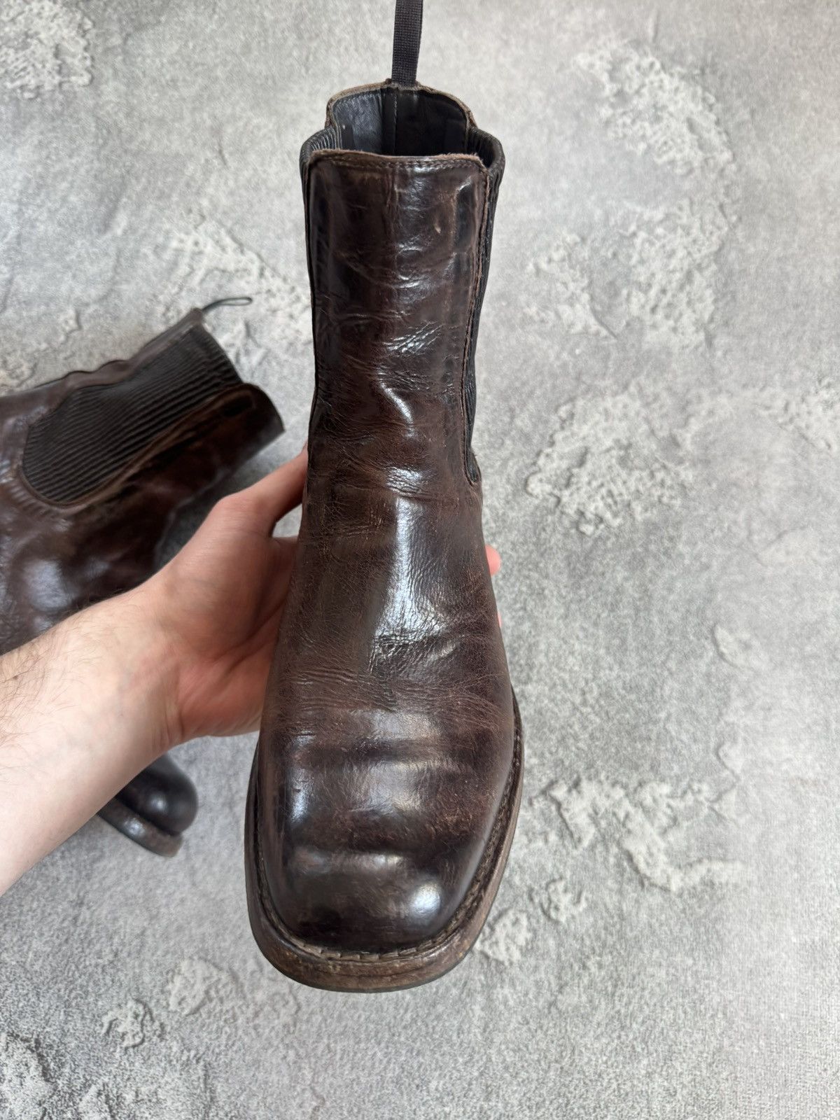 Shoto Shoto 41size brown leather Chelsea boost distressed style Size US 8 / EU 41 - 10 Thumbnail