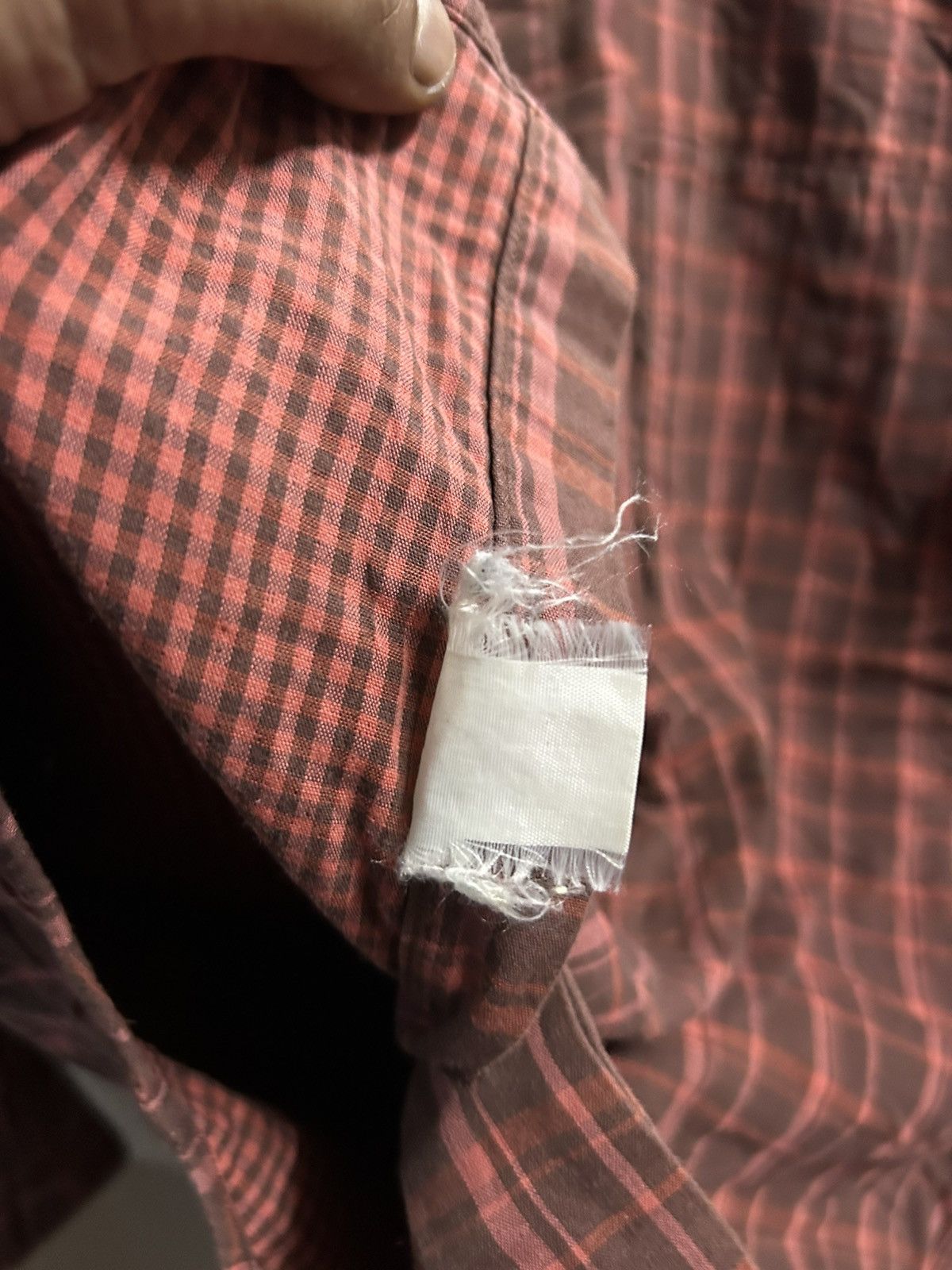 Issey Miyake 80s Archive IS Im Product Vertical Welt Pocket Plaid Shirt Size US M / EU 48-50 / 2 - 7 Thumbnail