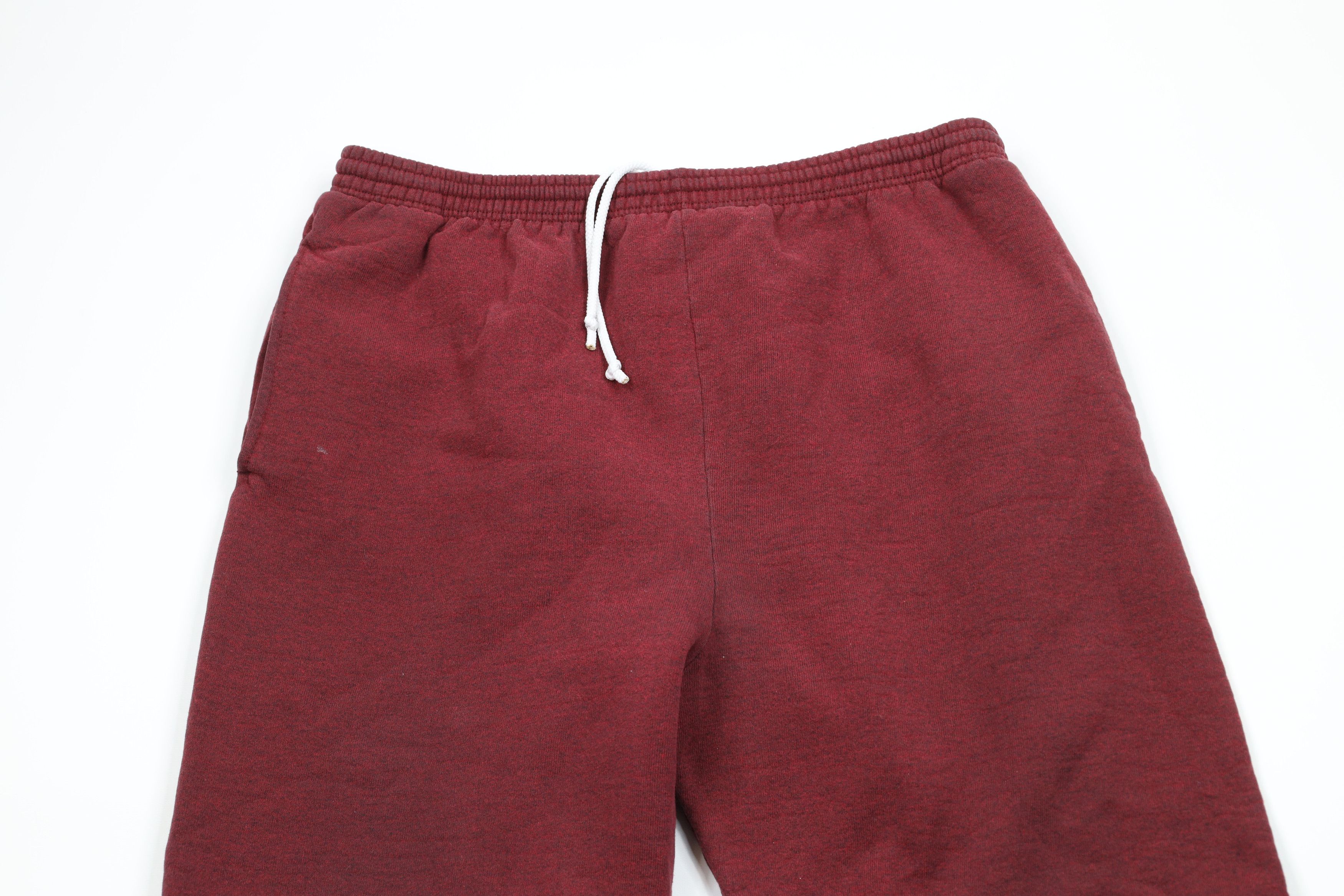 Vintage Vintage 90s Streetwear Heavyweight Sweatpants Joggers Red Size US 38 / EU 54 - 2 Thumbnail