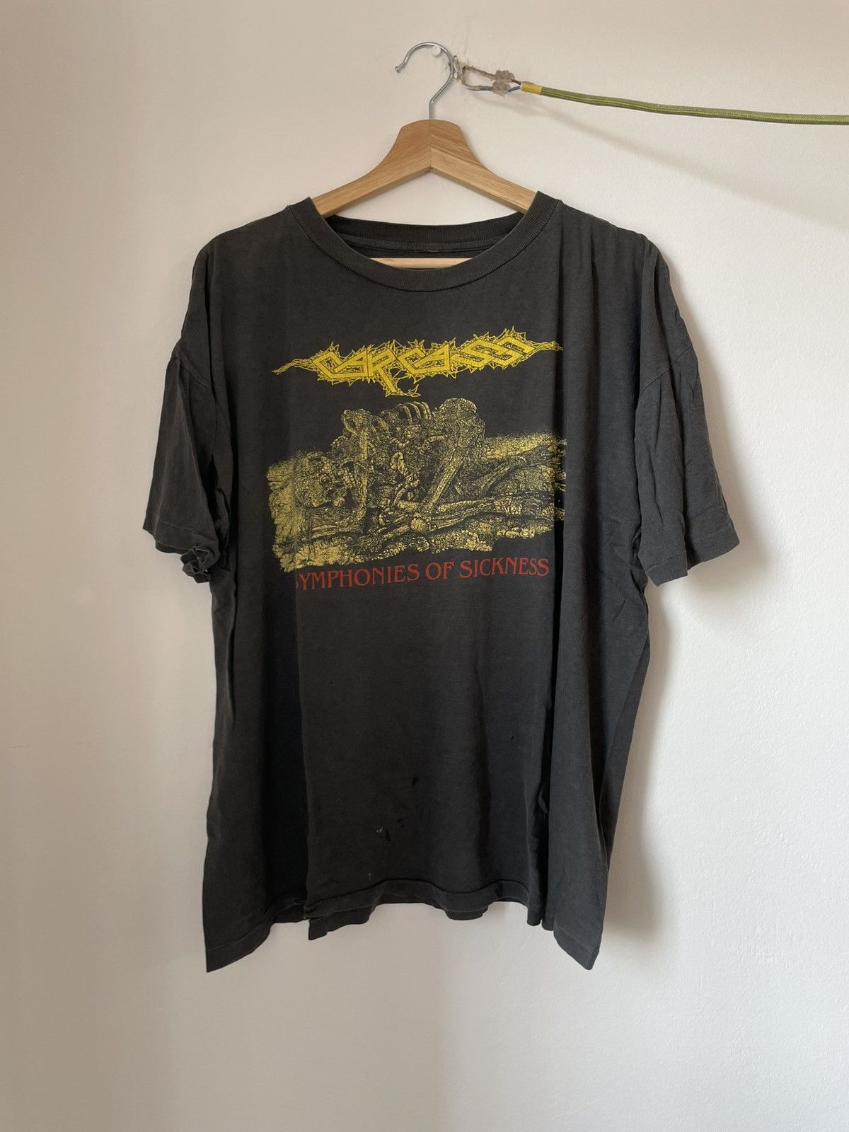 Band Tees Vintage Carcass Symphonies Of Sickness single stitch tshirt Size US L / EU 52-54 / 3 - 1 Thumbnail