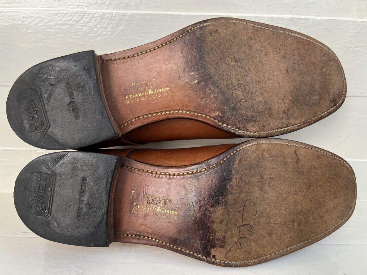 Crockett & Jones VTG Crockett & Jones Brown Leather Derby Dress Shoes Size US 9 / EU 42 - 18 Thumbnail