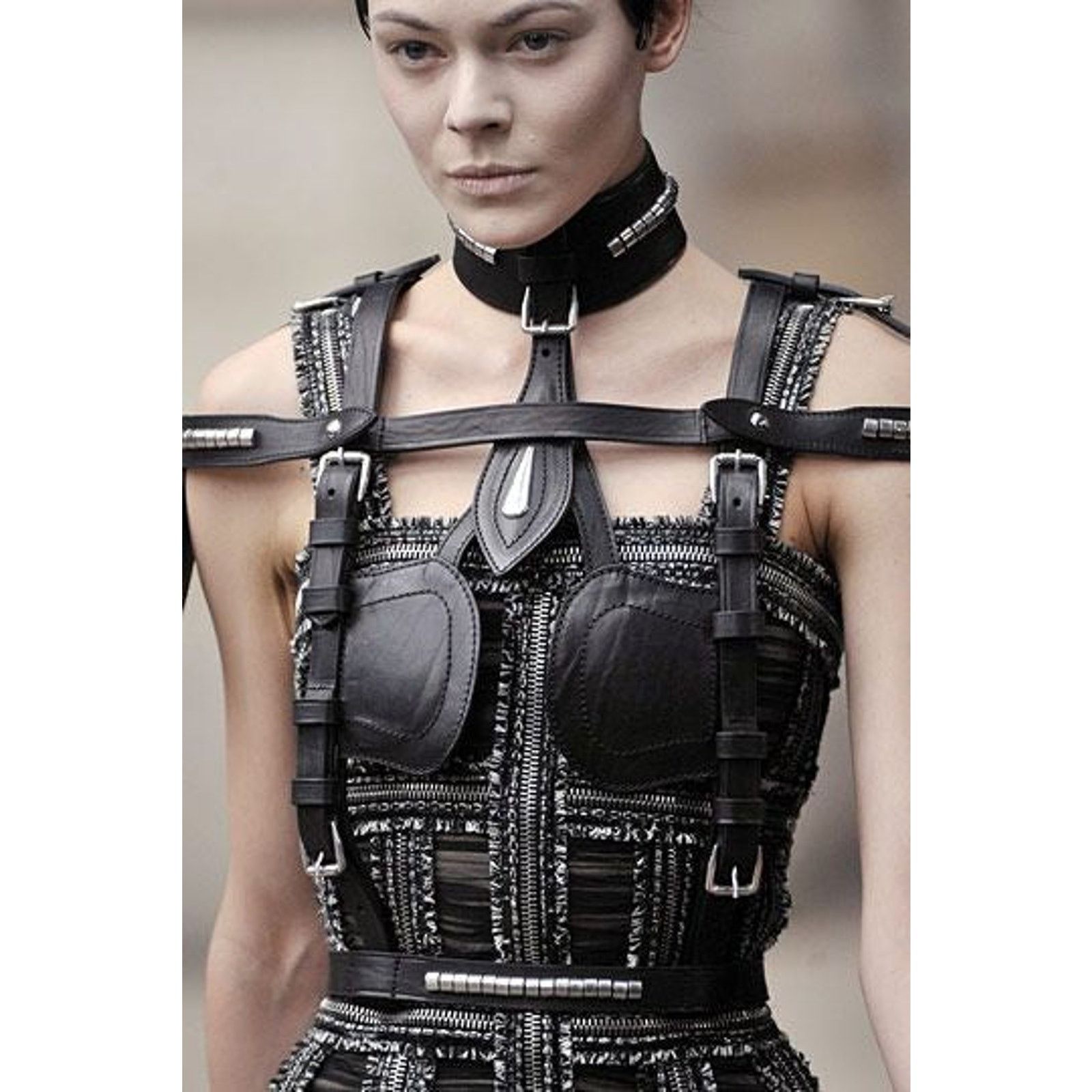 Alexander McQueen A/W2011 Alexander McQueen bondage leather studded harness Size ONE SIZE - 8 Thumbnail