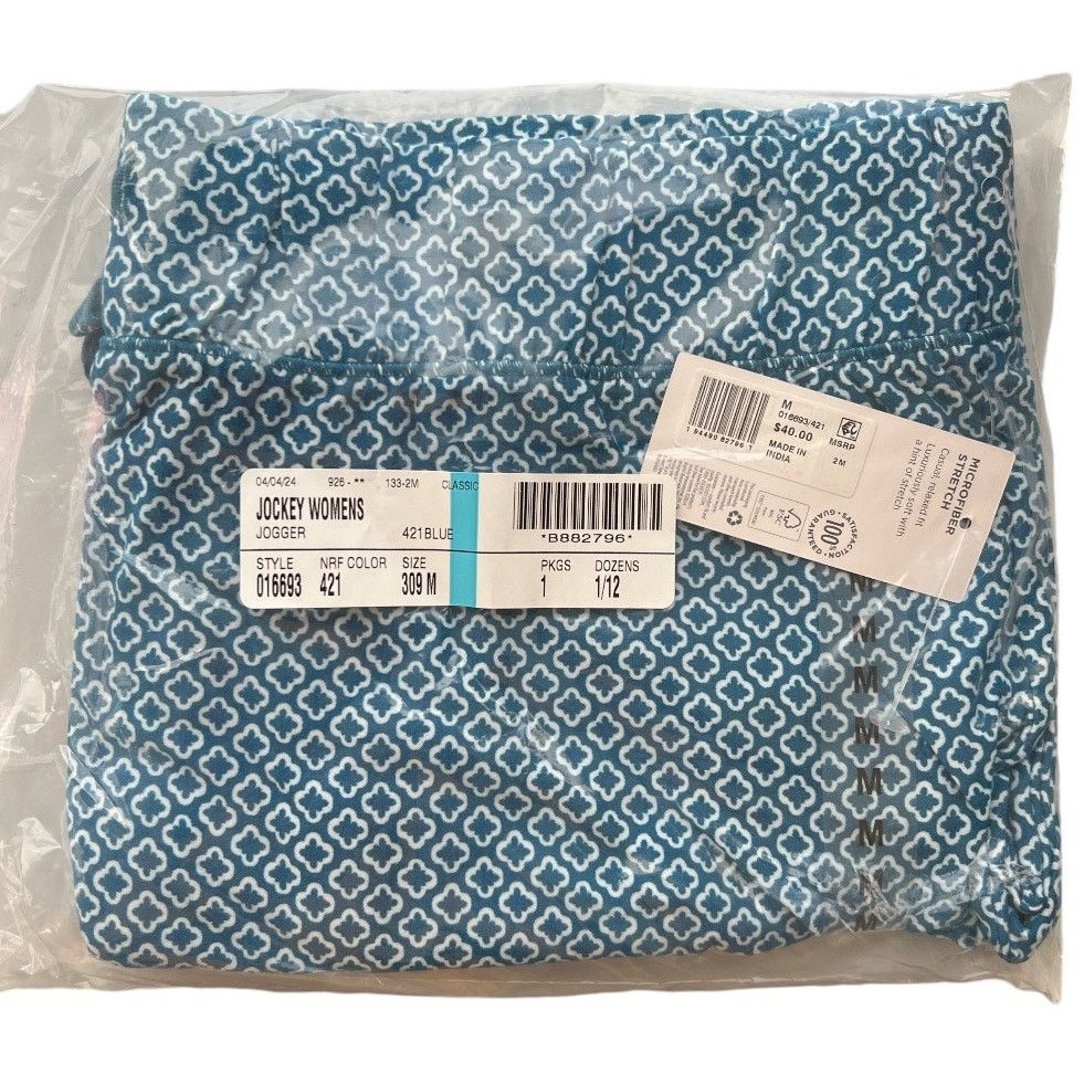 Jockey JOCKEY Soft Essentials Jogger Blue Cove Geo, Medium Size 28" / US 6 / IT 42 - 3 Thumbnail