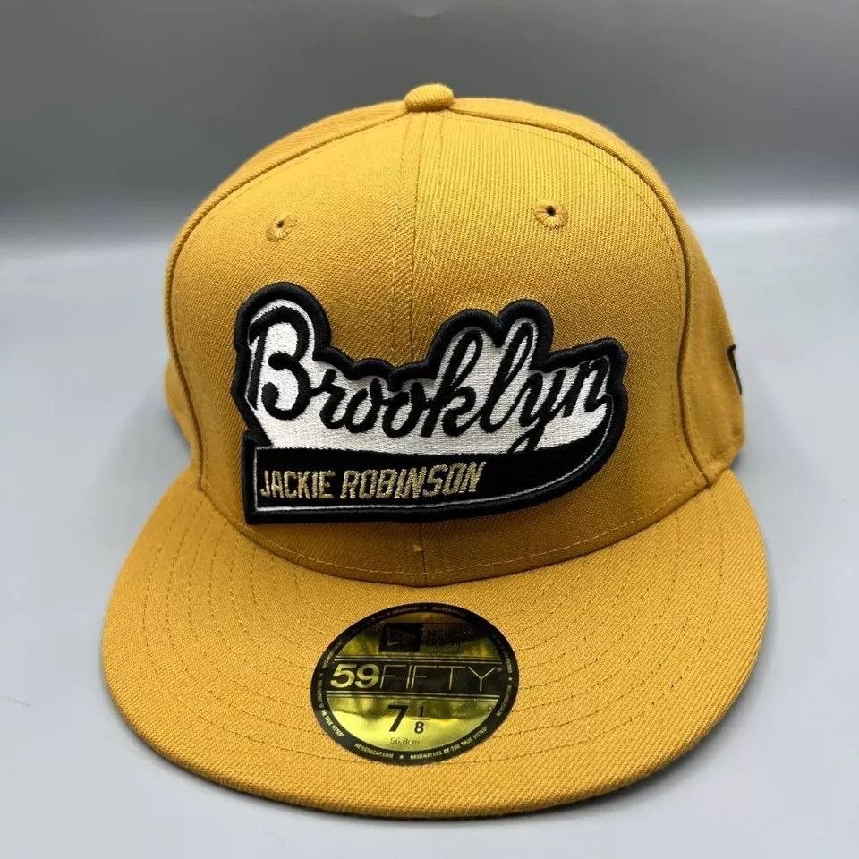 New Era Brooklyn Dodgers Hat Men 7 1/8 59Fifty New Era Fitted Cap Size ONE SIZE - 2 Thumbnail