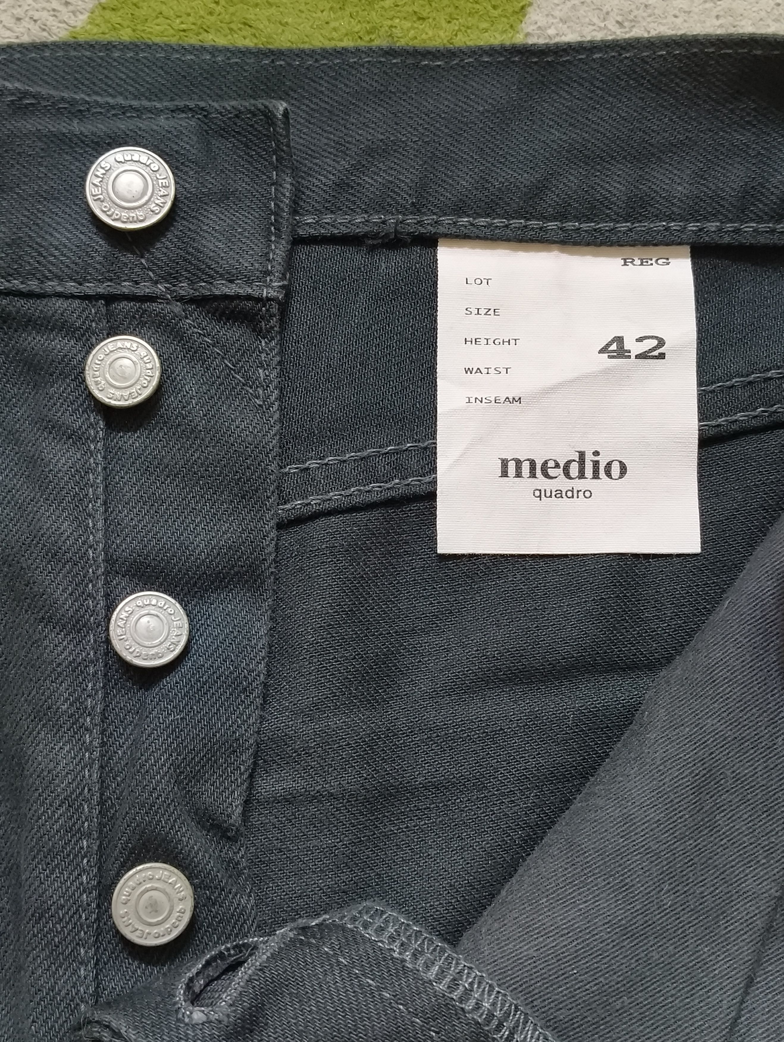 Japanese Brand Quadro Medio Jeans Vintage made in Japan Size US 35 - 10 Thumbnail