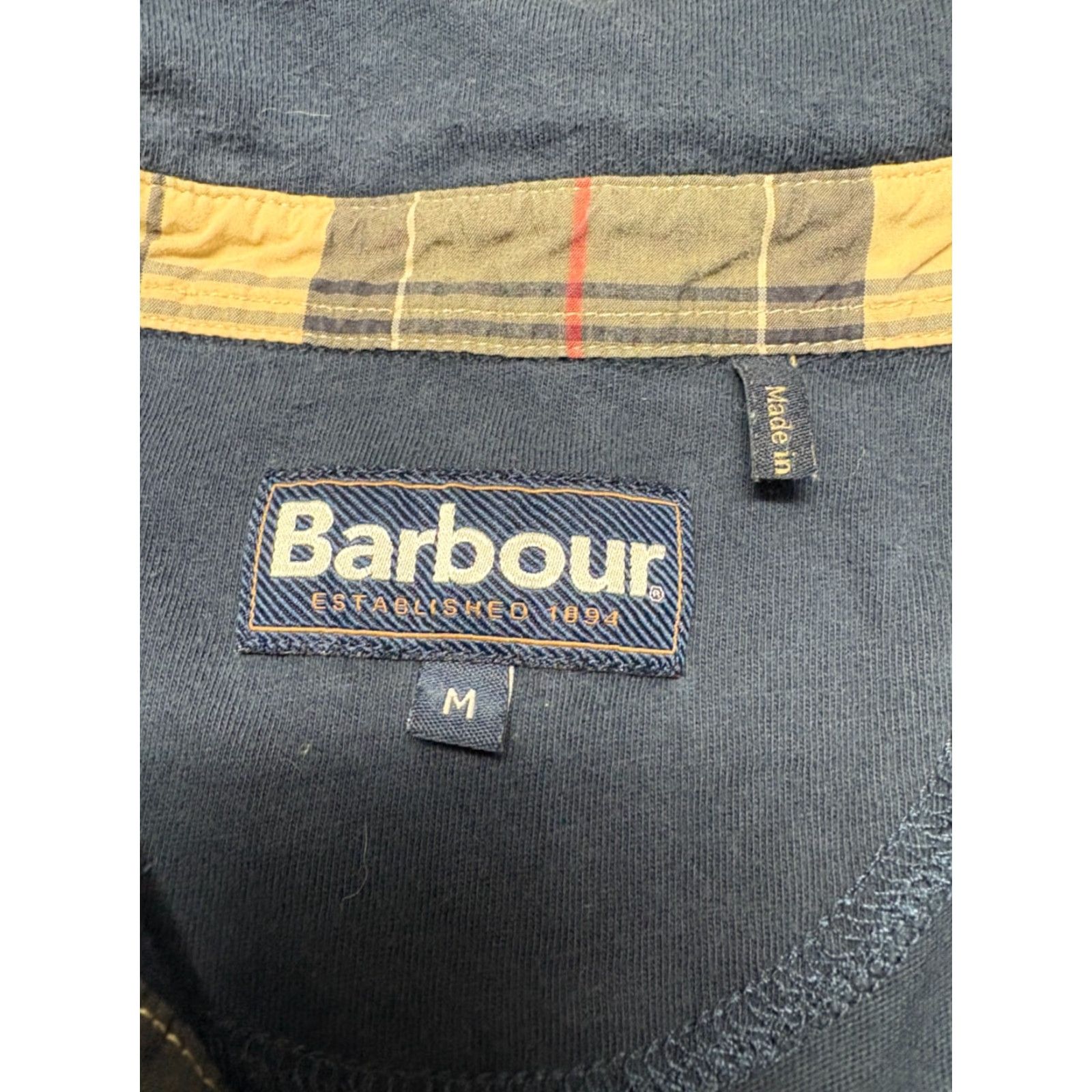 Barbour Barbour Barbour Corpatch Polo Shirt Mens M Navy Tartan Plaid Pocket Collar Trim Casual Shirt Mens Medium Navy Barbour Corpatch Polo Shirt Size US M / EU 48-50 / 2 - 3 Thumbnail