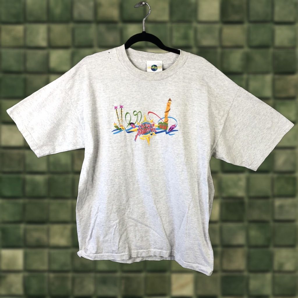 Vintage VINTAGE Universal Studios Shirt Mens XL Gray Islands Of Adventure Tee Crew Neck Short Sleeve Graphic Print Logo 100% Cotton USA (Made in USA) Size US XL / EU 56 / 4 - 1 Thumbnail