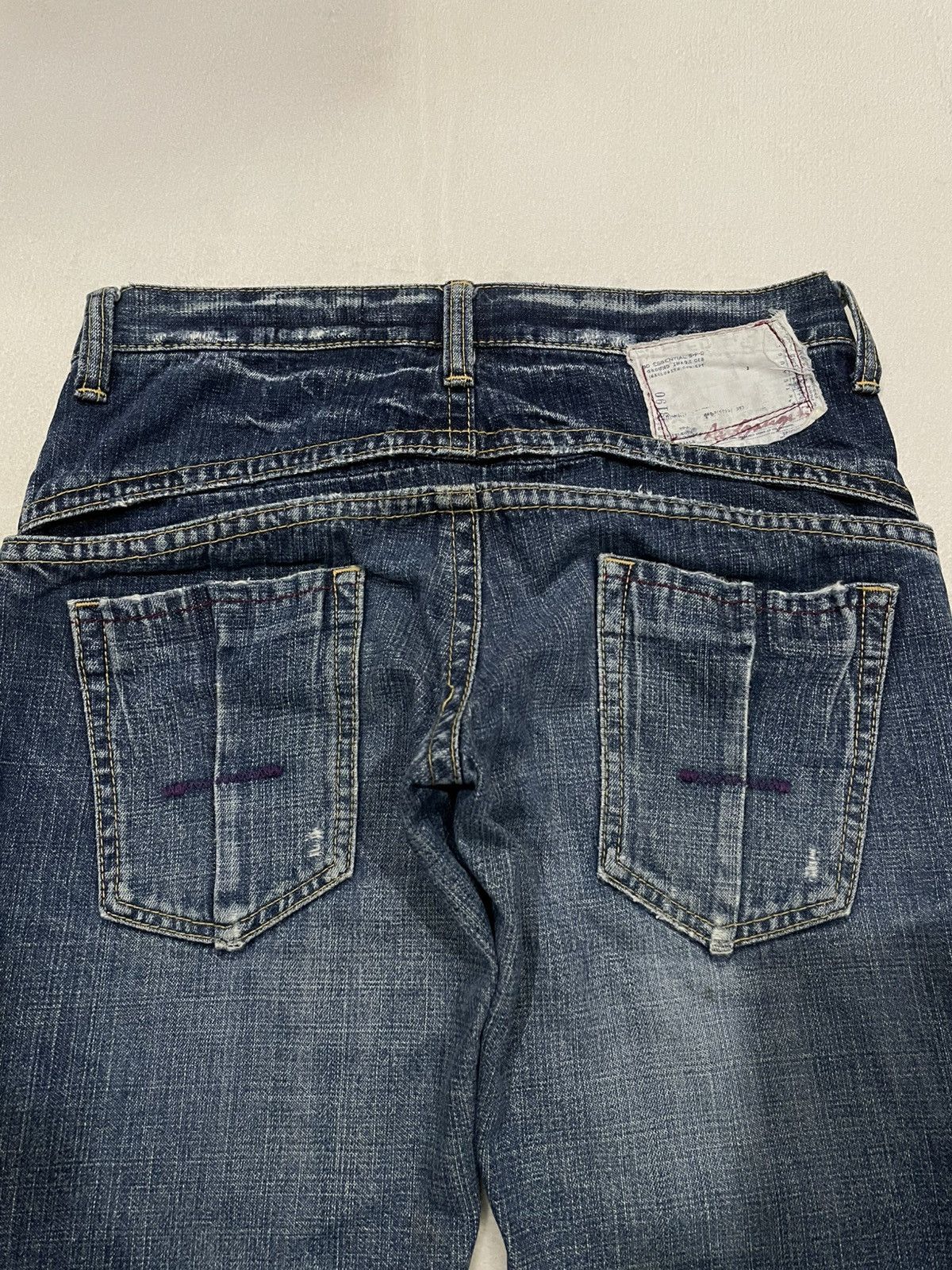Japanese Brand Vintage Japanese Brand Straight Cut Distressed Faded Jeans Size US 30 / EU 46 - 19 Thumbnail