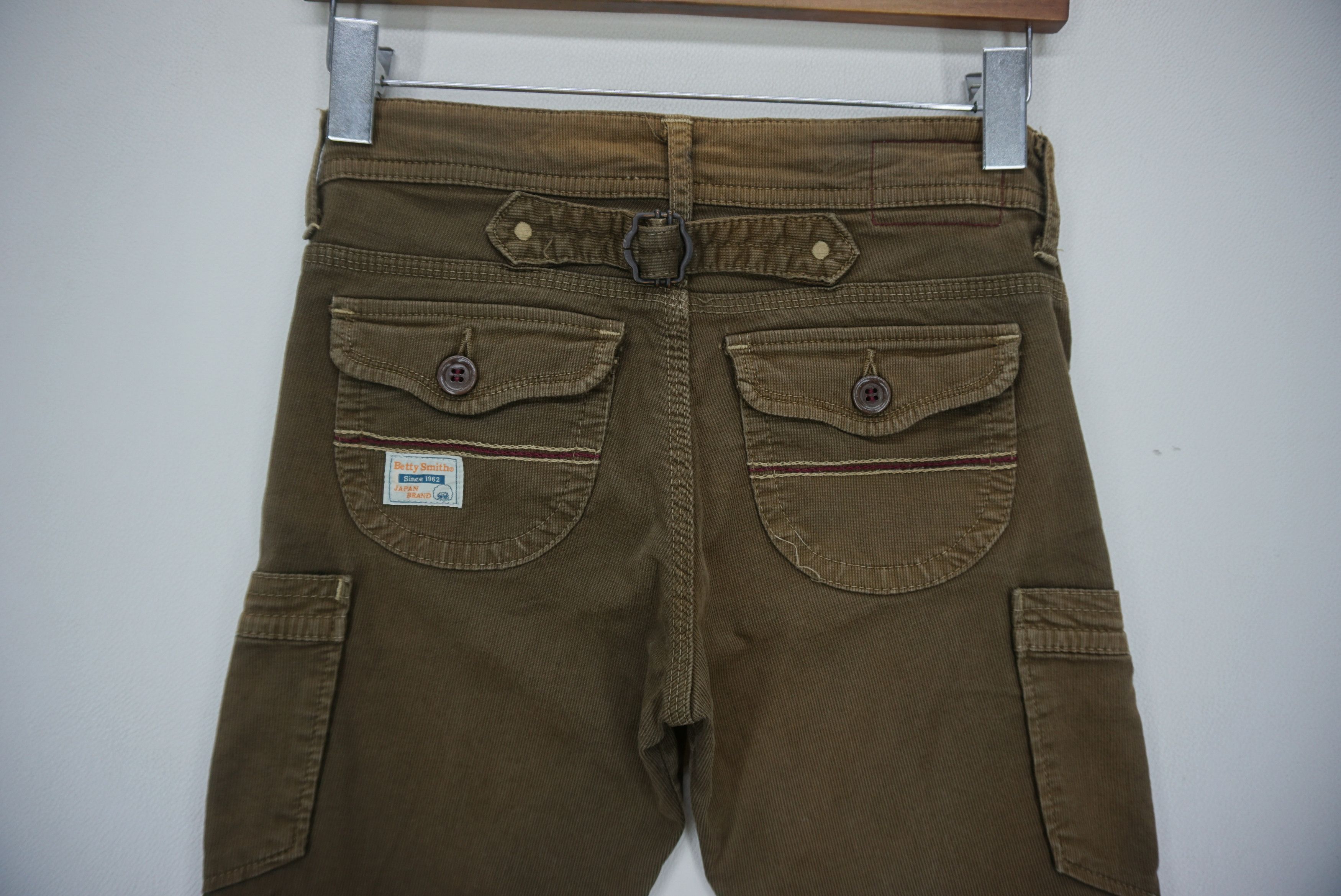 Japanese Brand Betty Smith Pants fit W28xL31.5 Low Rise Skinny Buckled Back Size 25" / US 0 / IT 36 - 8 Thumbnail
