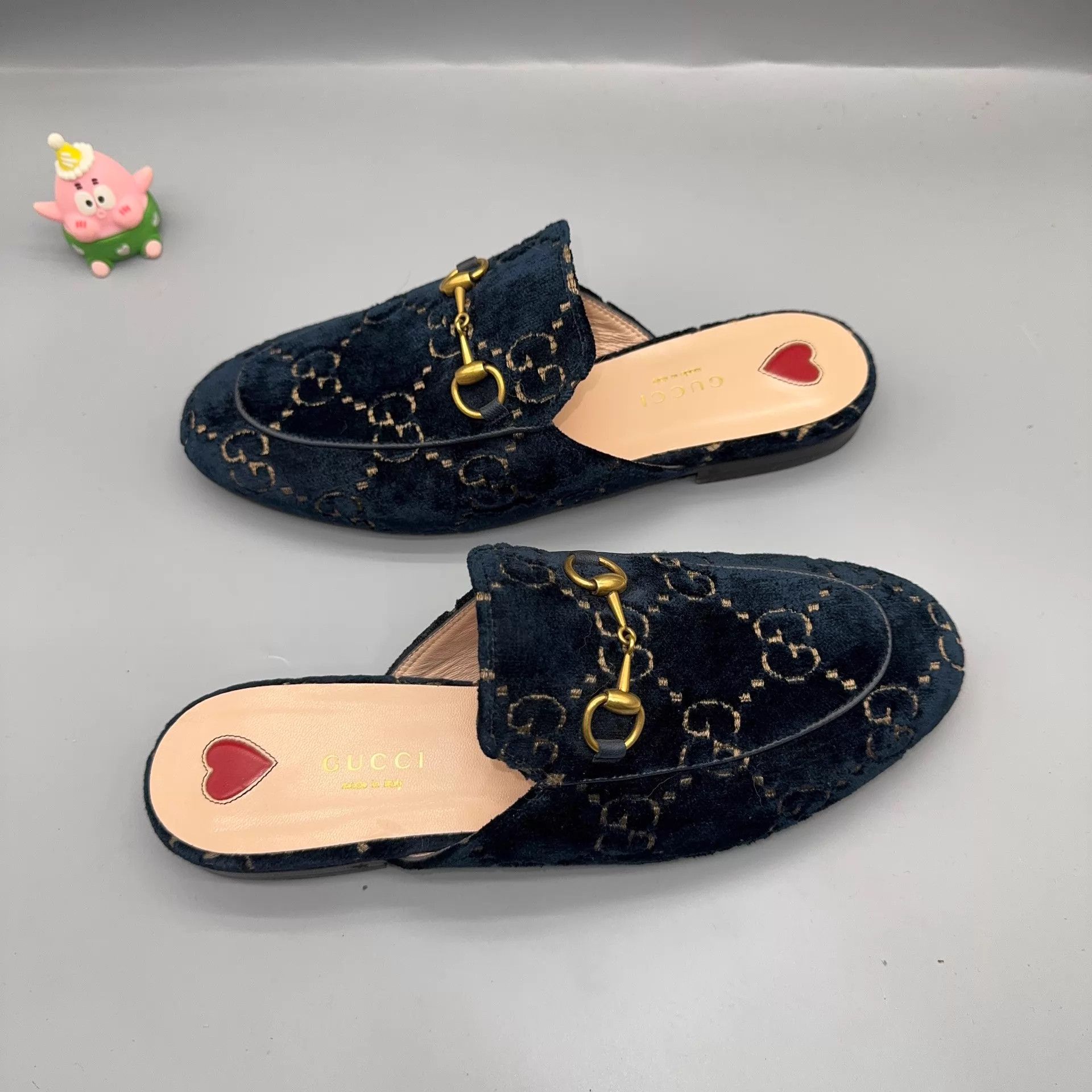 Gucci GUCCI Womens Princetown Navy Blue Slipper 37.5 Size US 7 / IT 37 - 6 Thumbnail