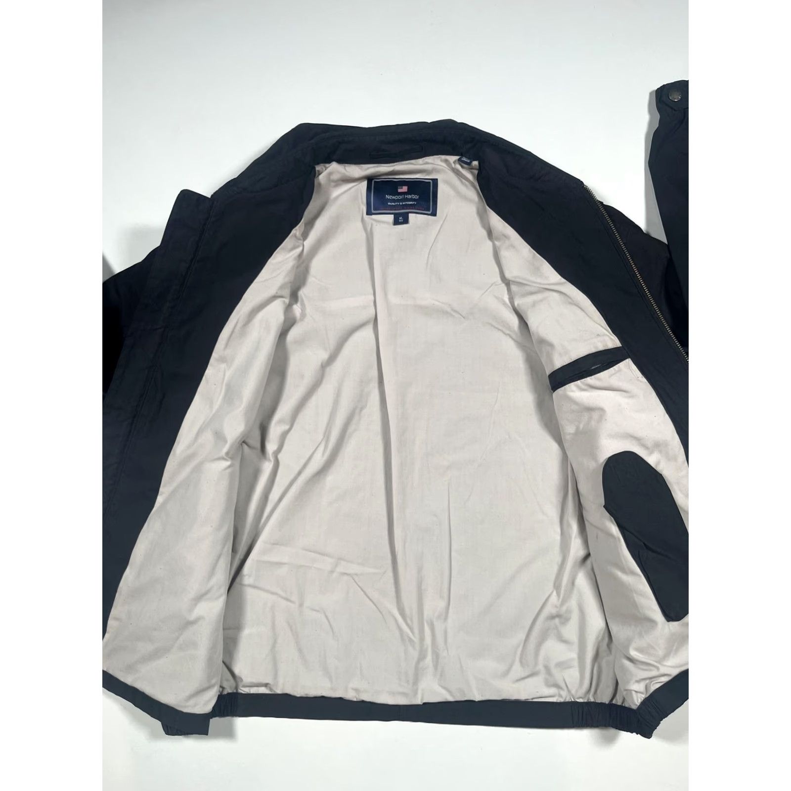 Vintage Newport Harbor Jacket Mens XL Blue Microfiber Lined Windbreaker Zip Pockets Size US XL / EU 56 / 4 - 5 Thumbnail