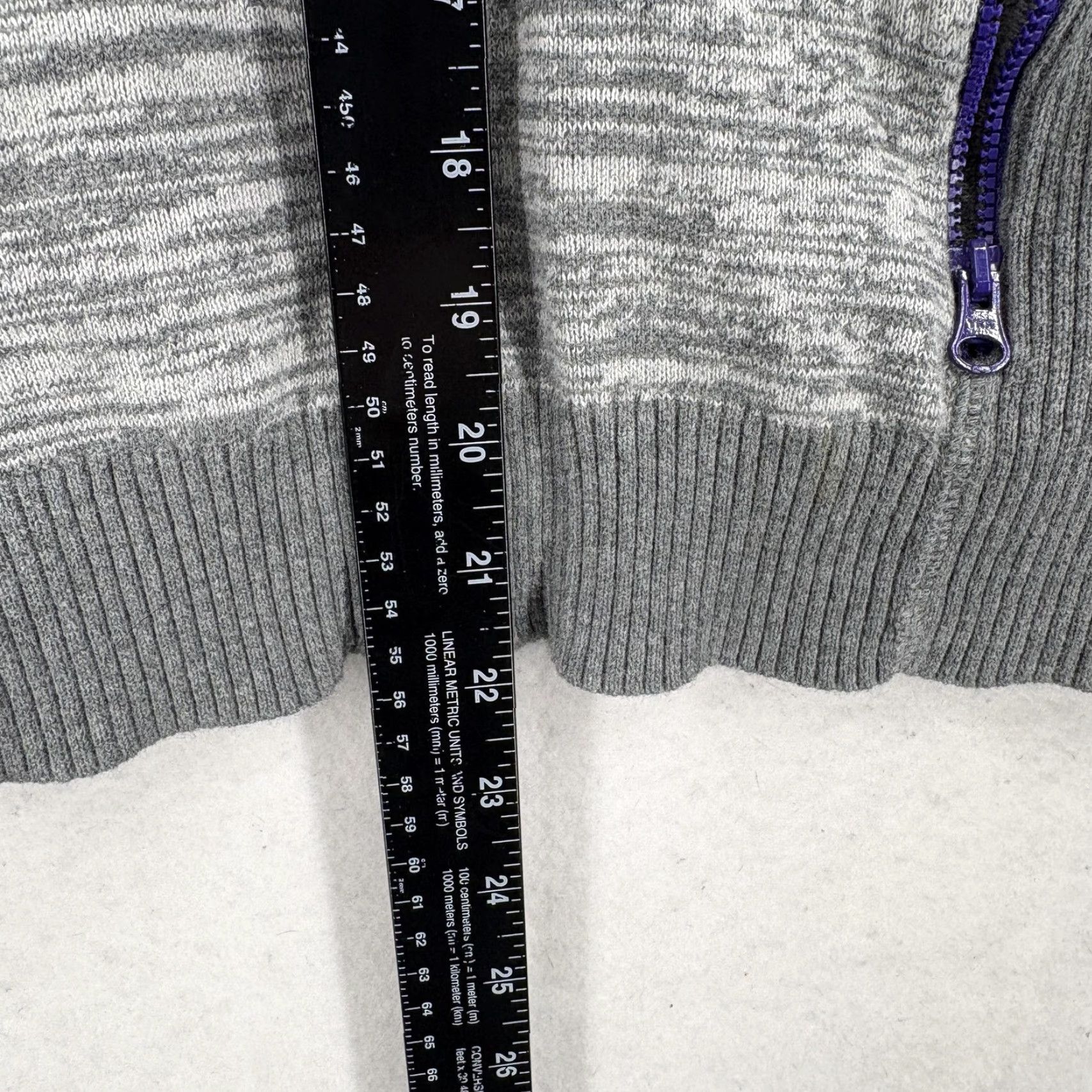 Vintage Skyr Sweater Womens Small Gray Full Zip Knit Jacket Thumbholes Pockets Raglan Size S / US 4 / IT 40 - 6 Thumbnail