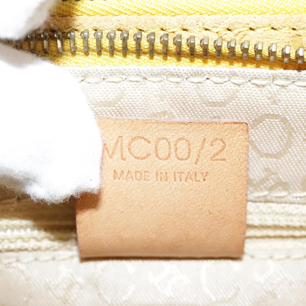 Celine CELINE C Macadam Canvas Shoulder Bag Yellow Size ONE SIZE - 12 Thumbnail