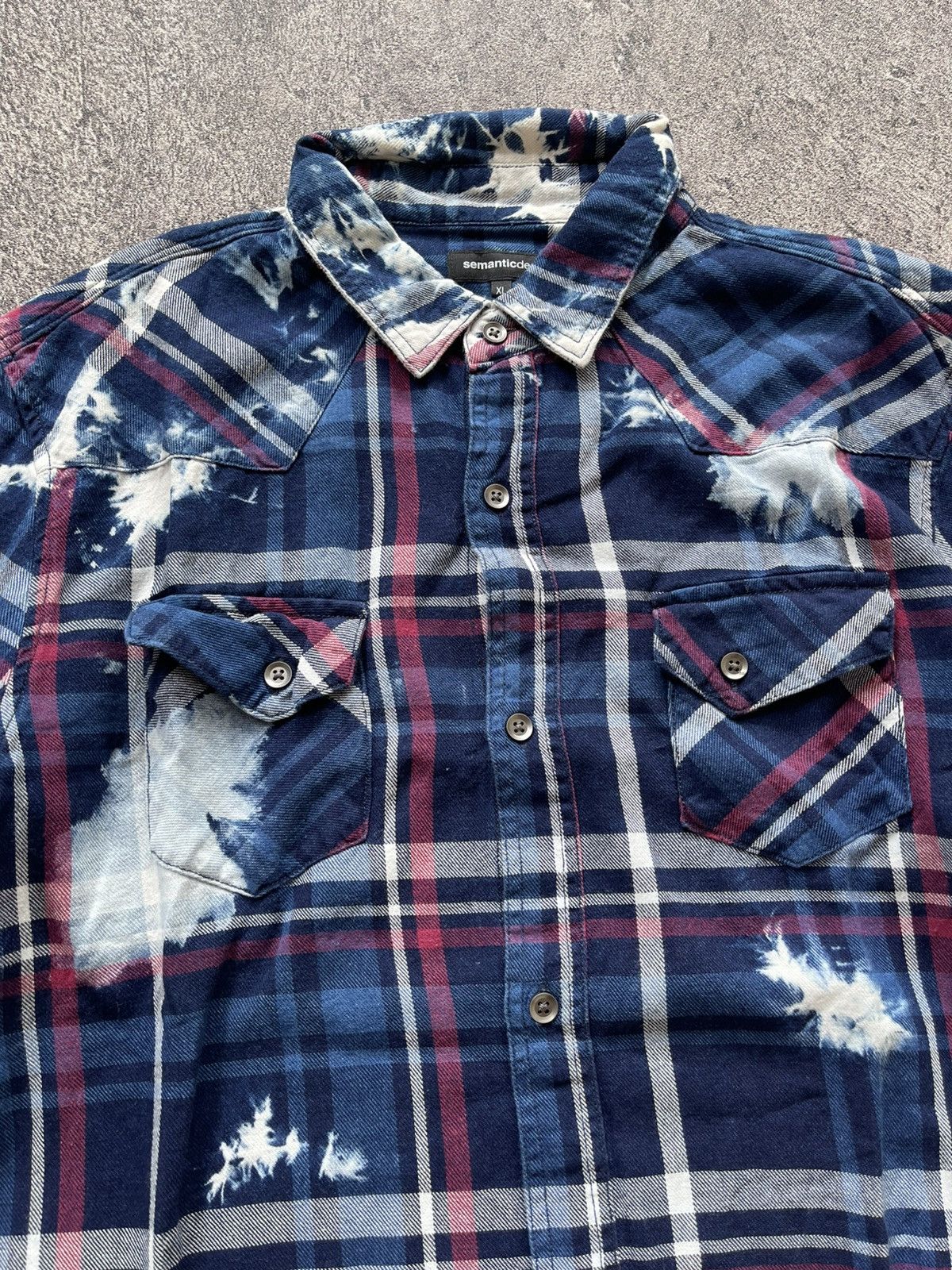 semanticdesign Semanticdesign Bleached plaid shirt Size US L / EU 52-54 / 3 - 5 Thumbnail