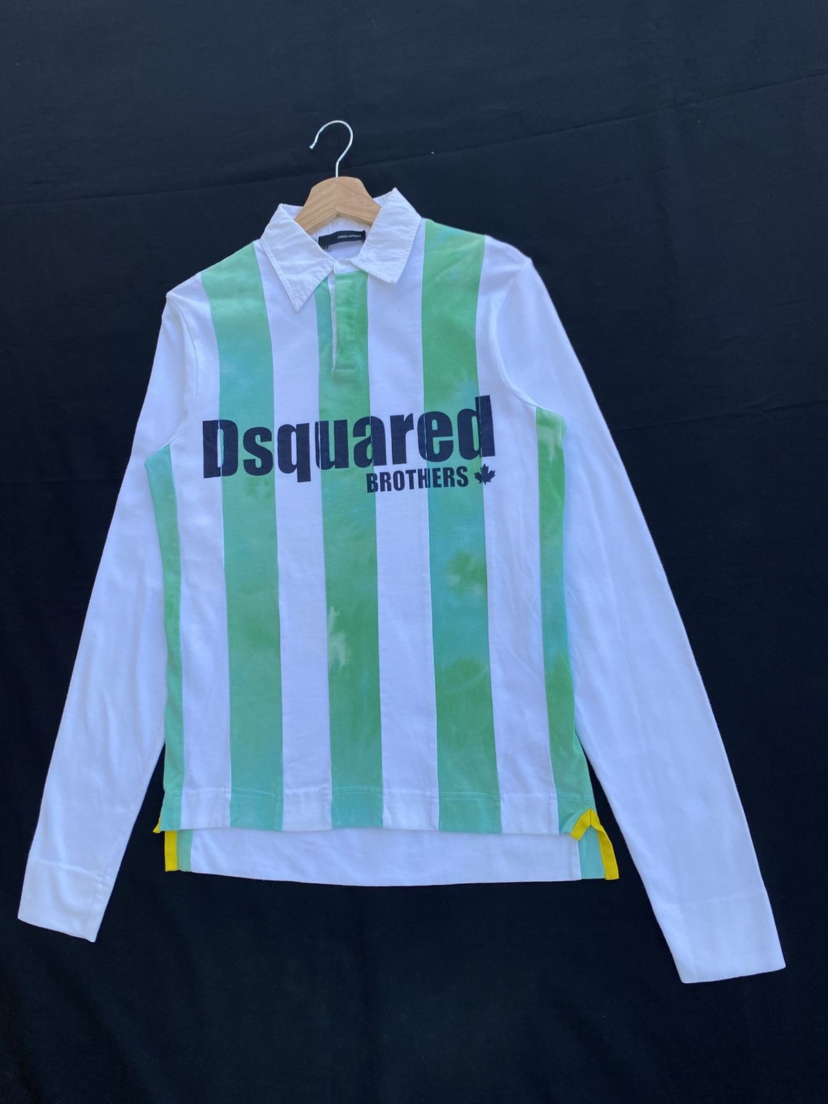 Dsquared2 Rare Dsquared Stripes Longsleeve Polo Shirt Size US S / EU 44-46 / 1 - 4 Thumbnail