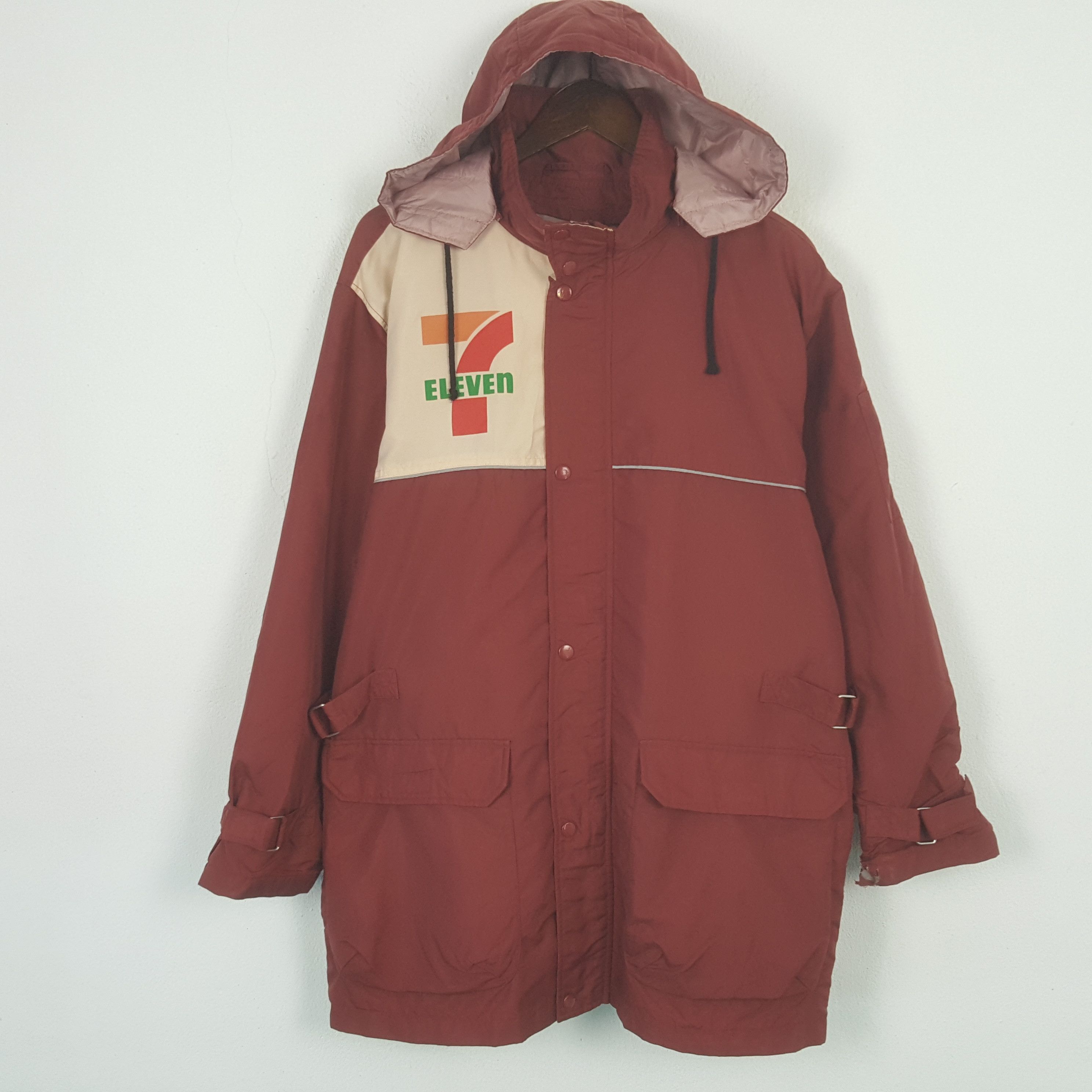 Japanese Brand Vintage 7 Eleven Worker Winter Jacket Hoodie Size US L / EU 52-54 / 3 - 3 Thumbnail