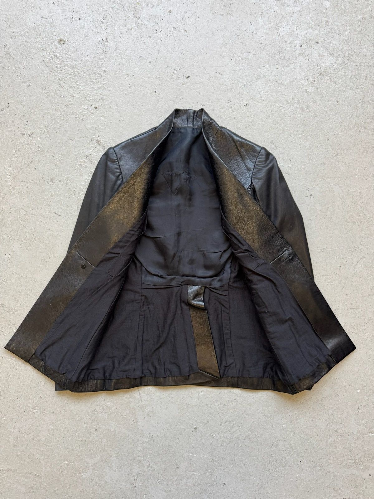 Rick Owens Rick Owens Leather Blazer Size US S / EU 44-46 / 1 - 3 Thumbnail