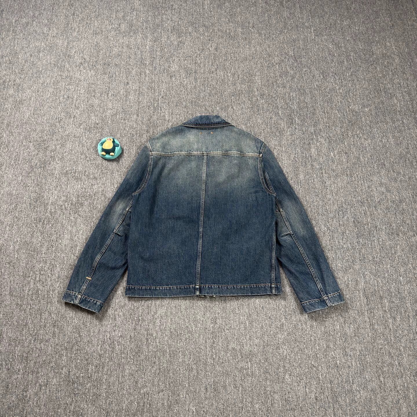 Louis Vuitton LV Navy Lumberjack Print Denim Jacket 48 Size US M / EU 48-50 / 2 - 2 Thumbnail